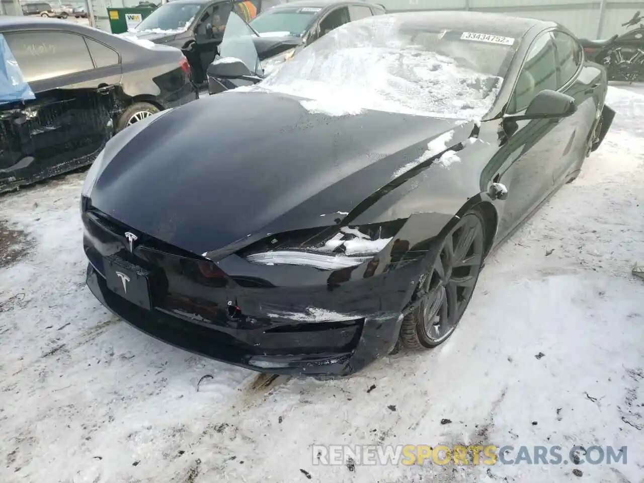 9 Photograph of a damaged car 5YJSA1E56MF433314 TESLA MODEL S 2021