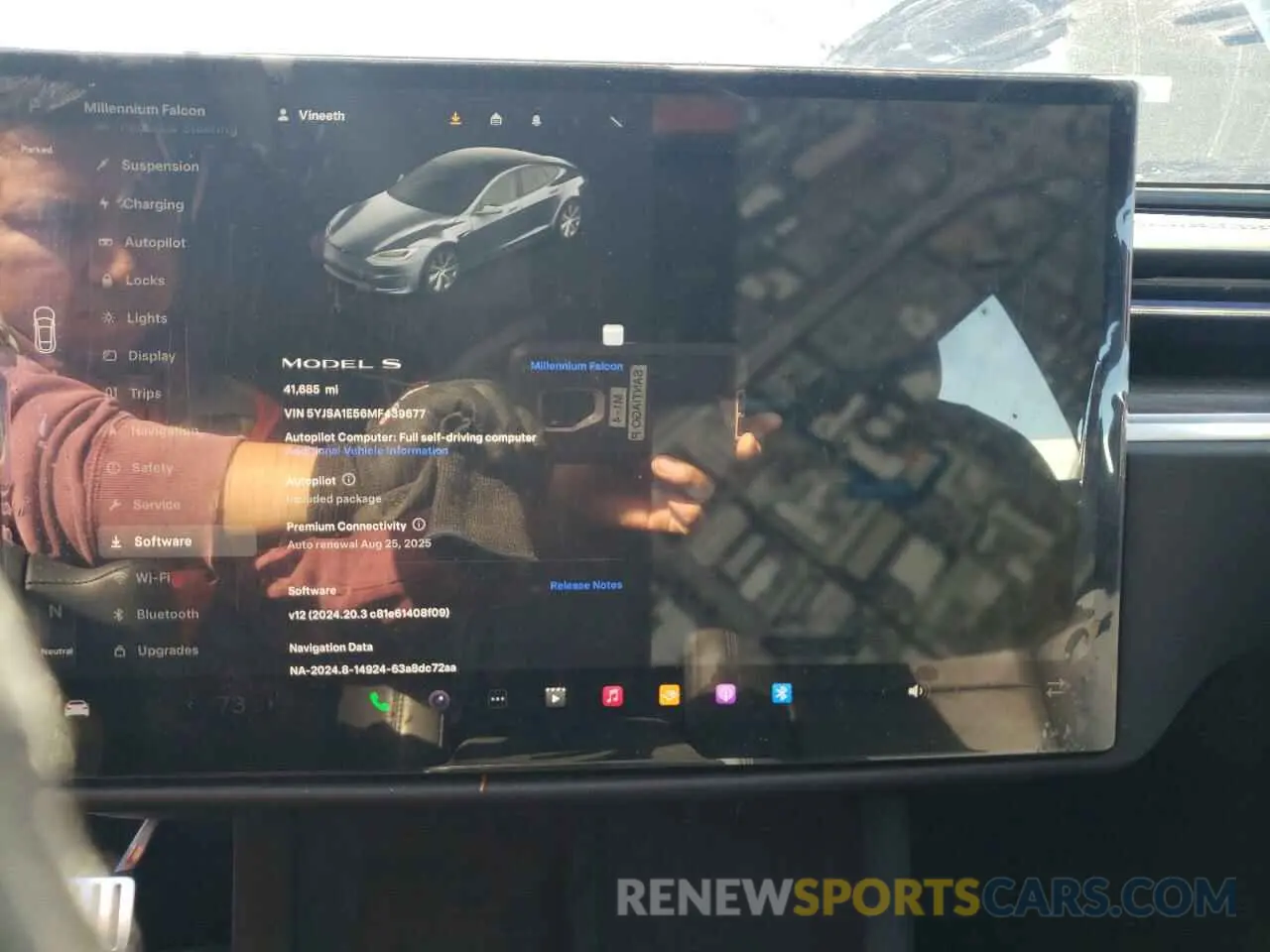9 Photograph of a damaged car 5YJSA1E56MF439677 TESLA MODEL S 2021