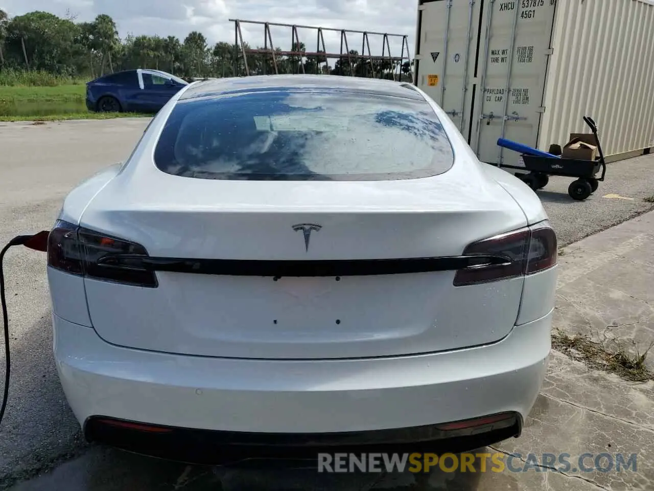 6 Photograph of a damaged car 5YJSA1E57MF453359 TESLA MODEL S 2021