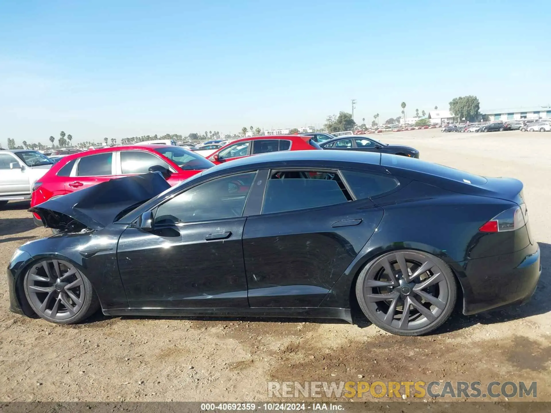 13 Photograph of a damaged car 5YJSA1E58MF429555 TESLA MODEL S 2021