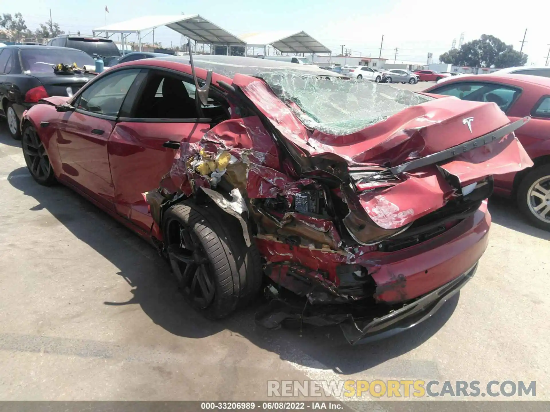 3 Photograph of a damaged car 5YJSA1E59MF439558 TESLA MODEL S 2021