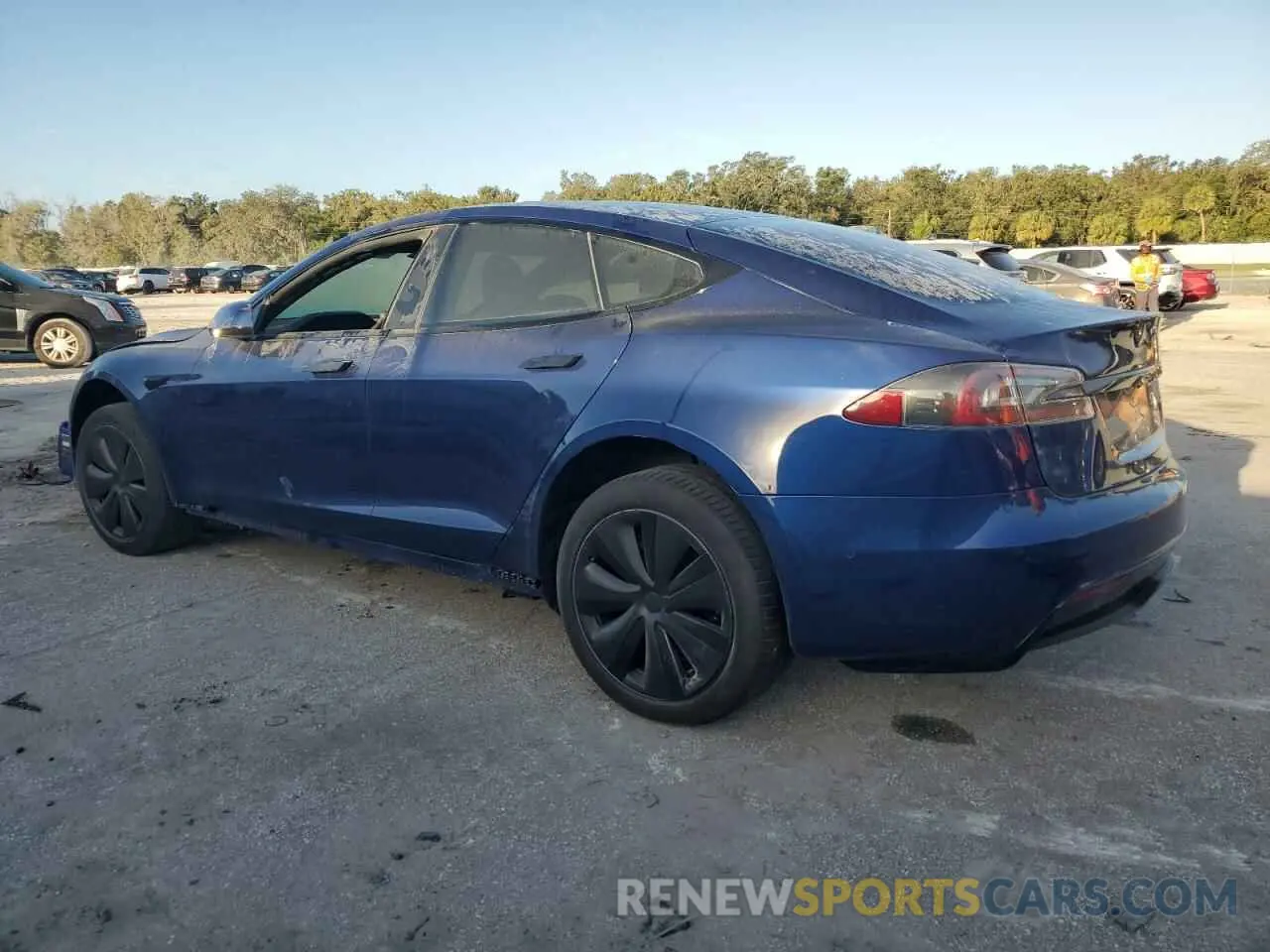 2 Photograph of a damaged car 5YJSA1E59MF439799 TESLA MODEL S 2021
