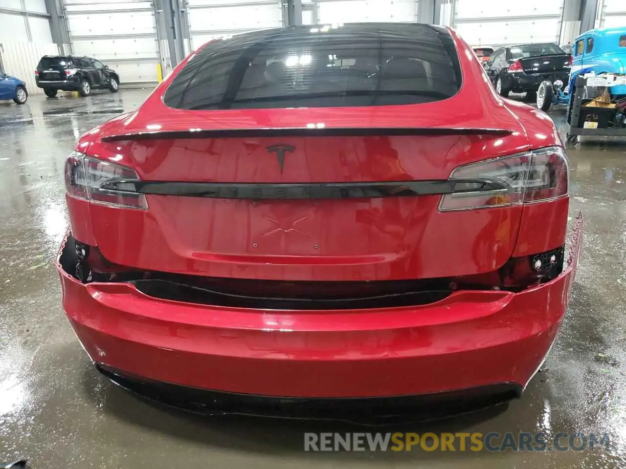 6 Photograph of a damaged car 5YJSA1E59MF455260 TESLA MODEL S 2021