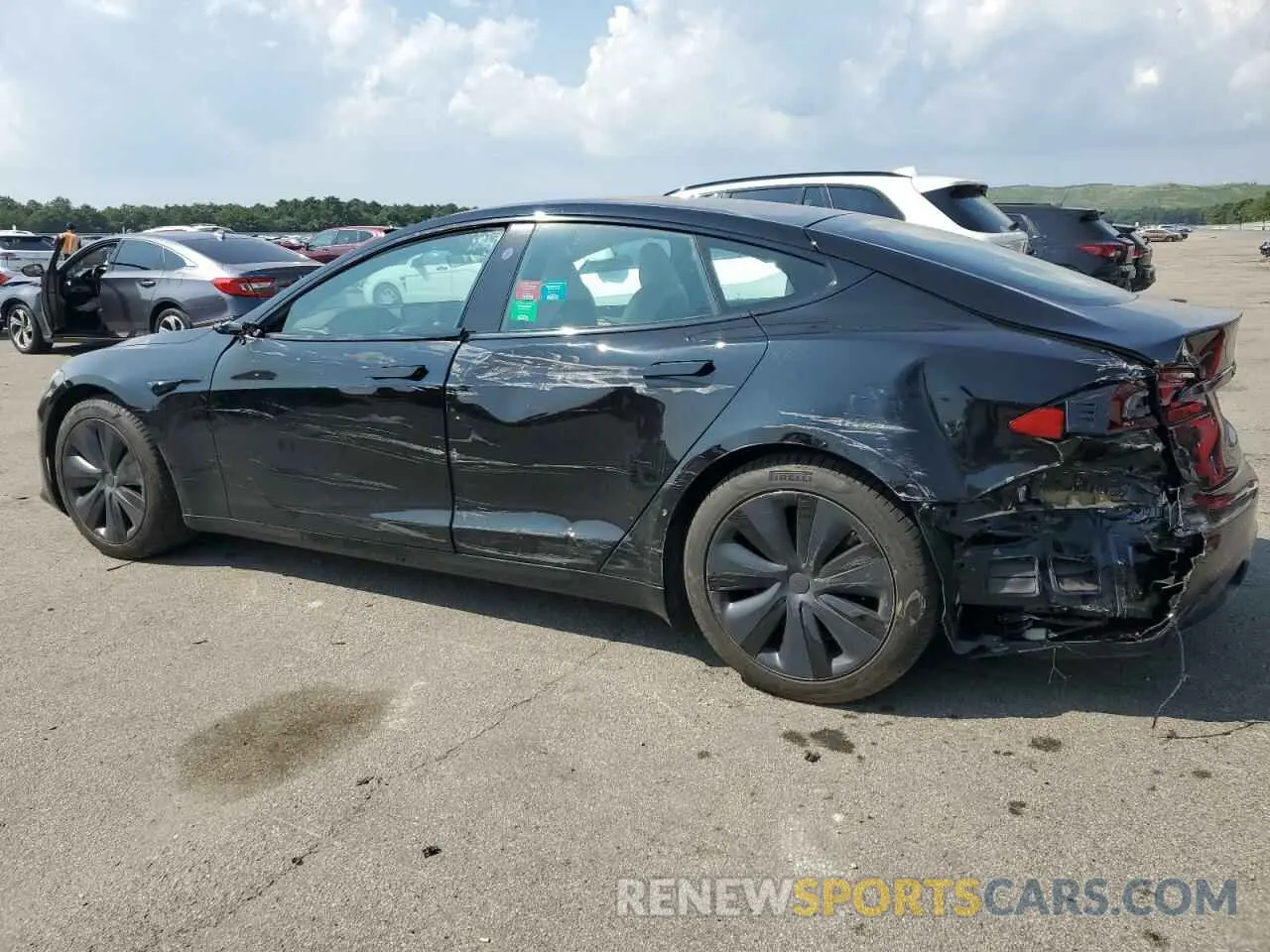 2 Photograph of a damaged car 5YJSA1E5XMF428276 TESLA MODEL S 2021