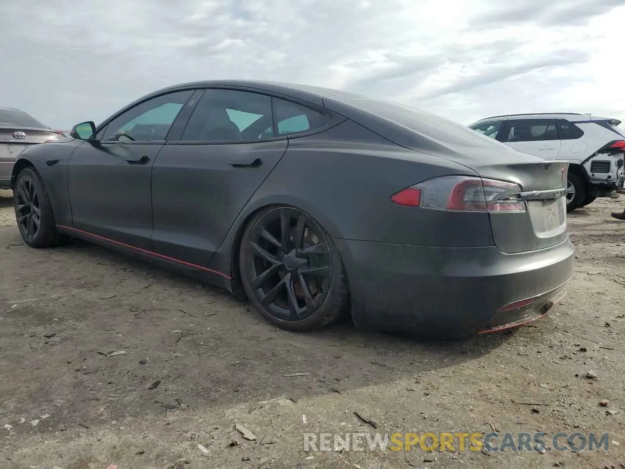 2 Photograph of a damaged car 5YJSA1E5XMF435213 TESLA MODEL S 2021
