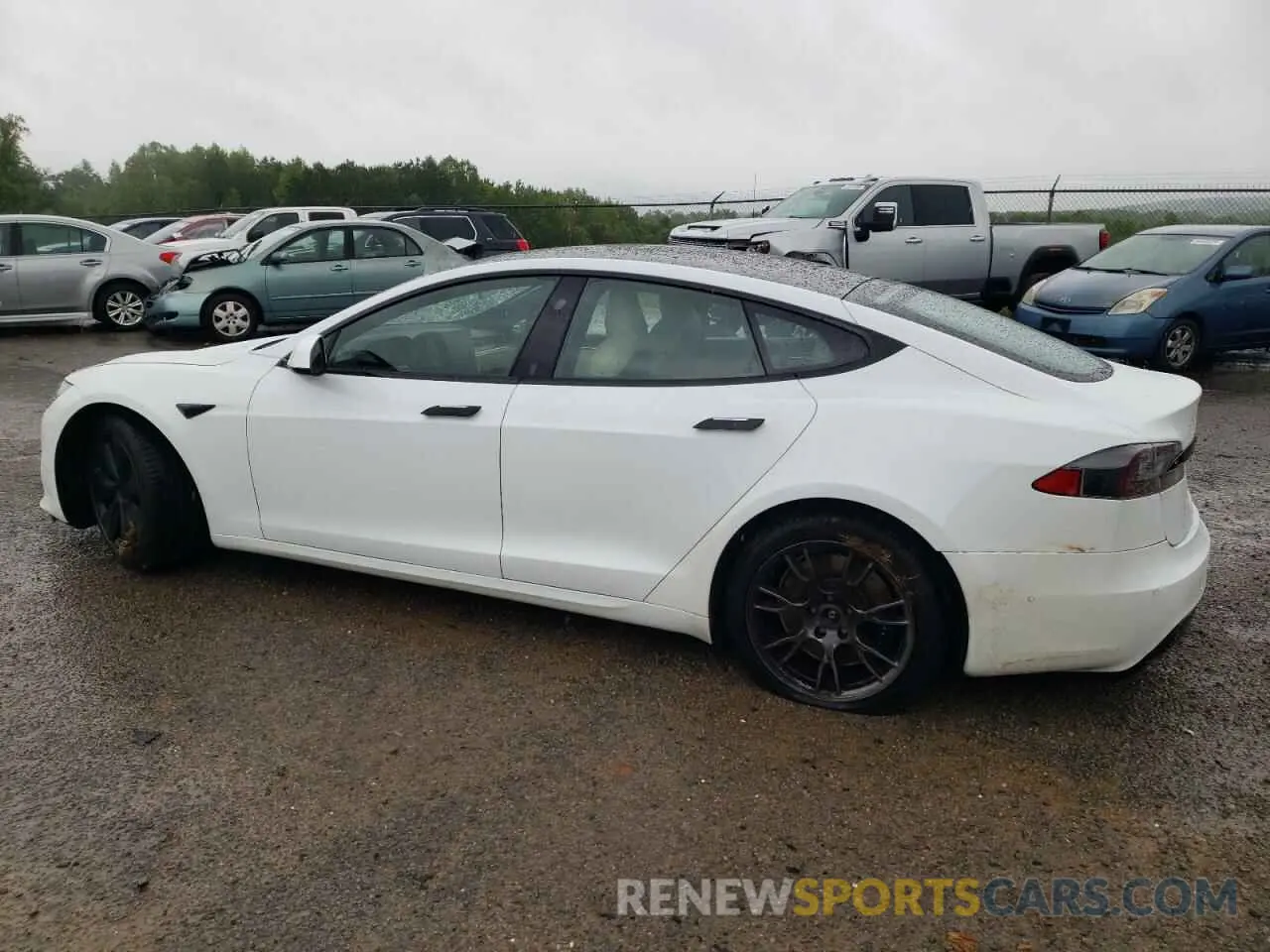 2 Photograph of a damaged car 5YJSA1E5XMF439827 TESLA MODEL S 2021