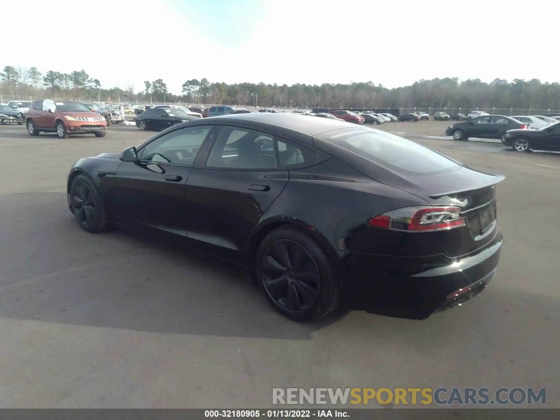 3 Photograph of a damaged car 5YJSA1E61MF456413 TESLA MODEL S 2021