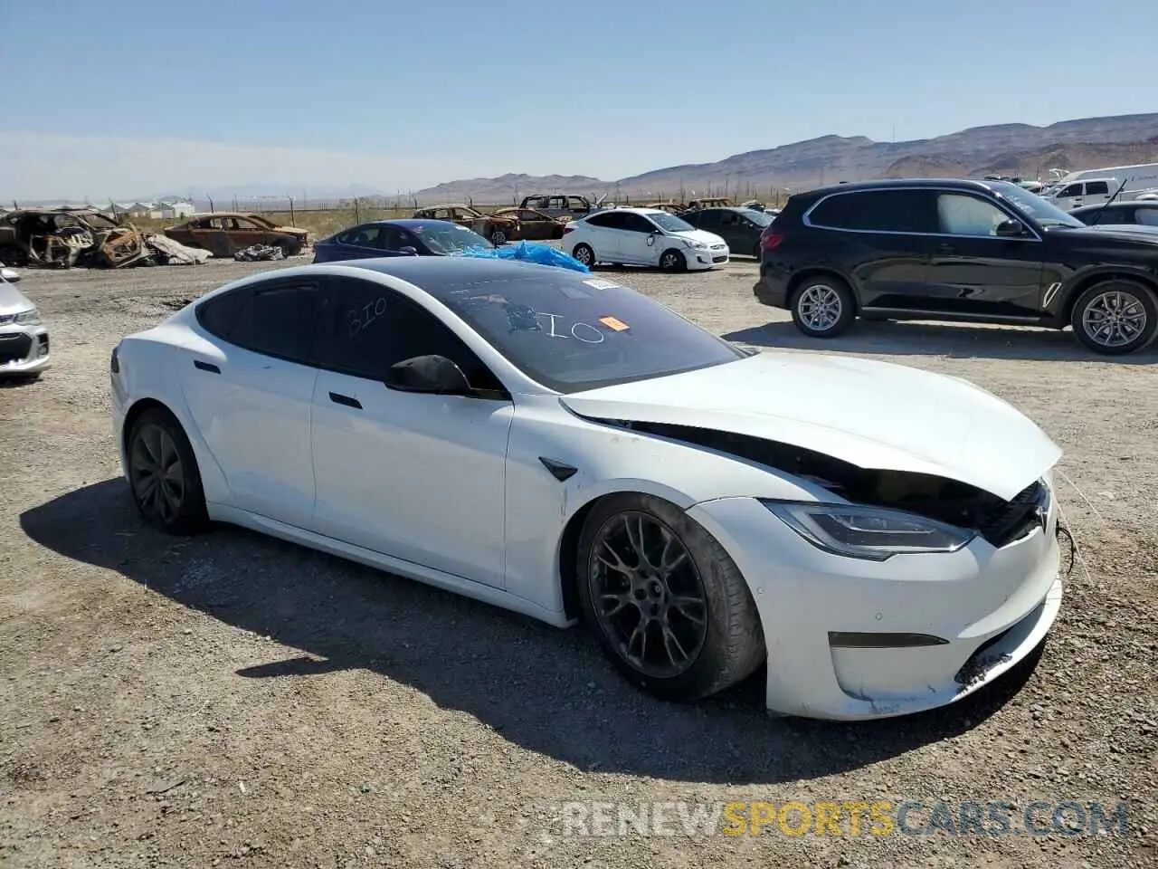 4 Photograph of a damaged car 5YJSA1E62MF442617 TESLA MODEL S 2021