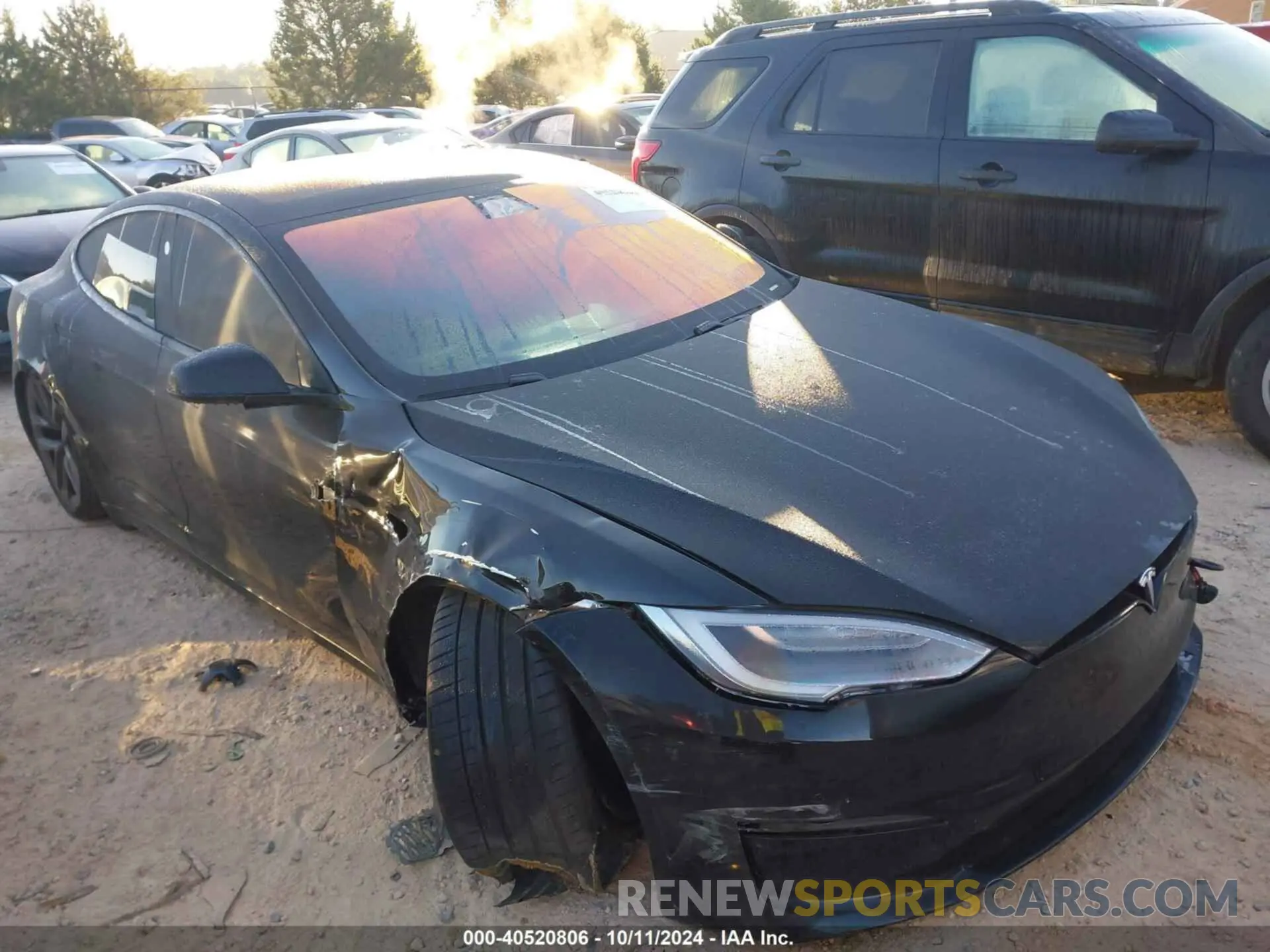1 Photograph of a damaged car 5YJSA1E62MF451785 TESLA MODEL S 2021