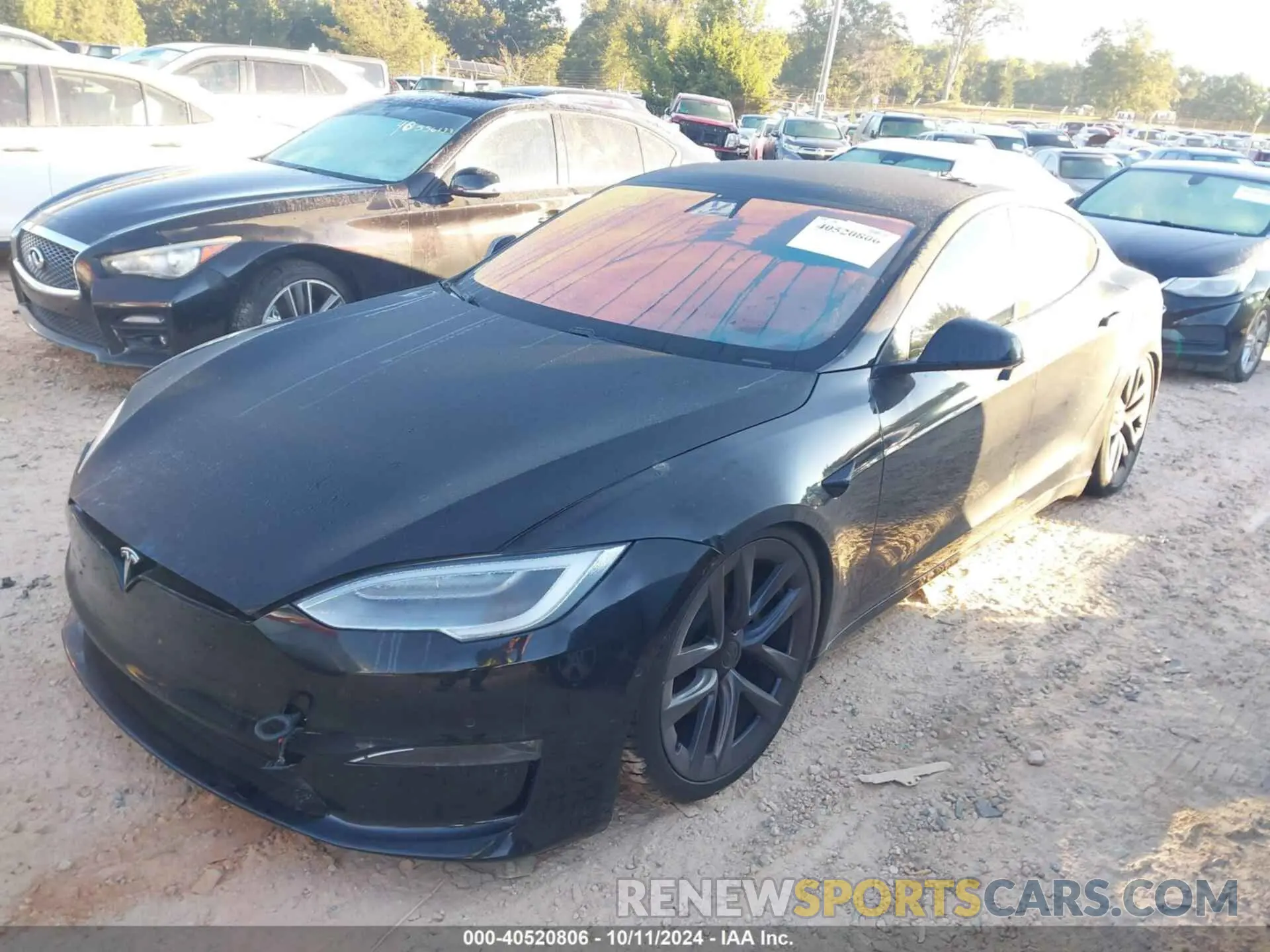 2 Photograph of a damaged car 5YJSA1E62MF451785 TESLA MODEL S 2021