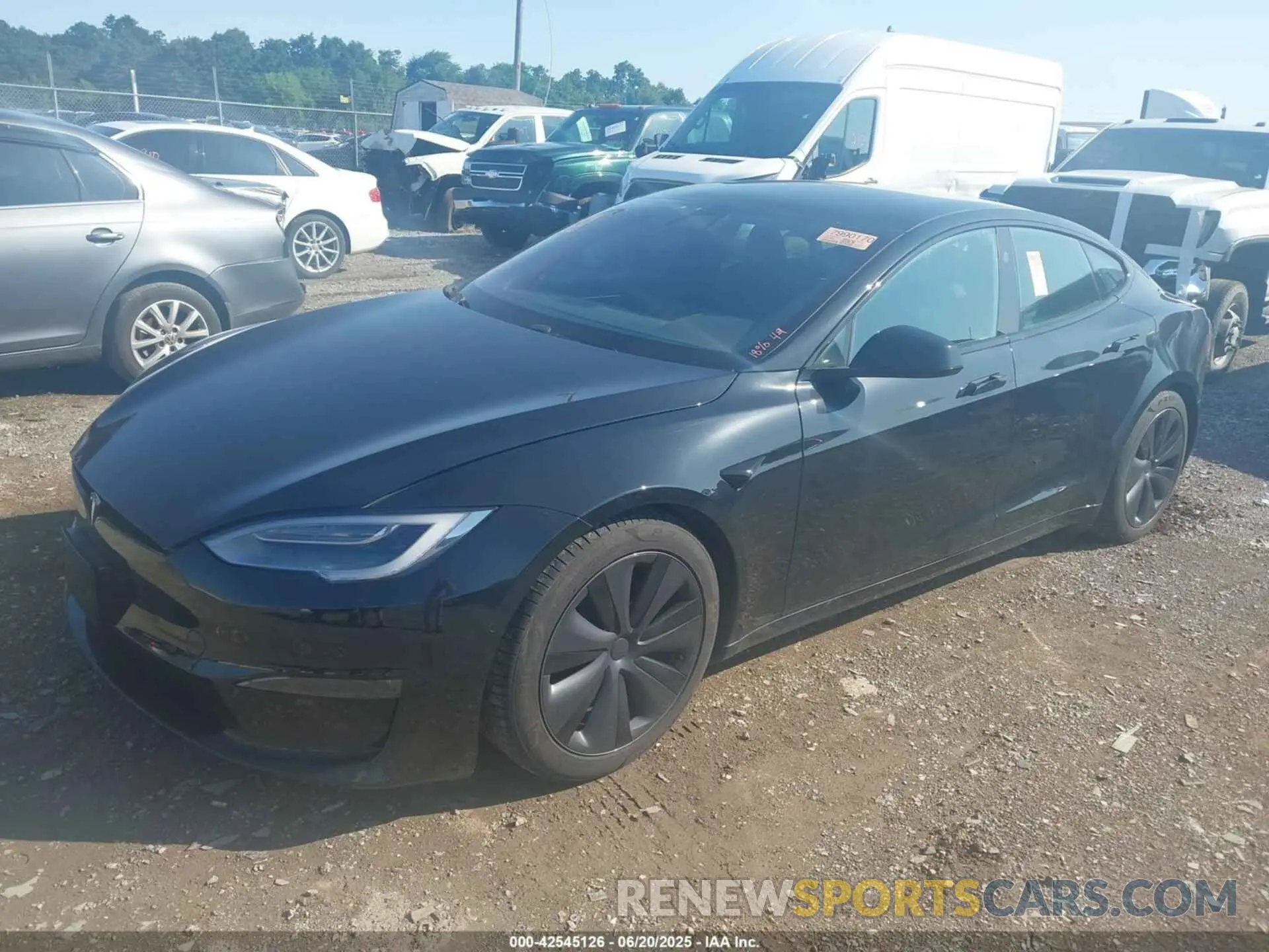2 Photograph of a damaged car 5YJSA1E63MF439354 TESLA MODEL S 2021