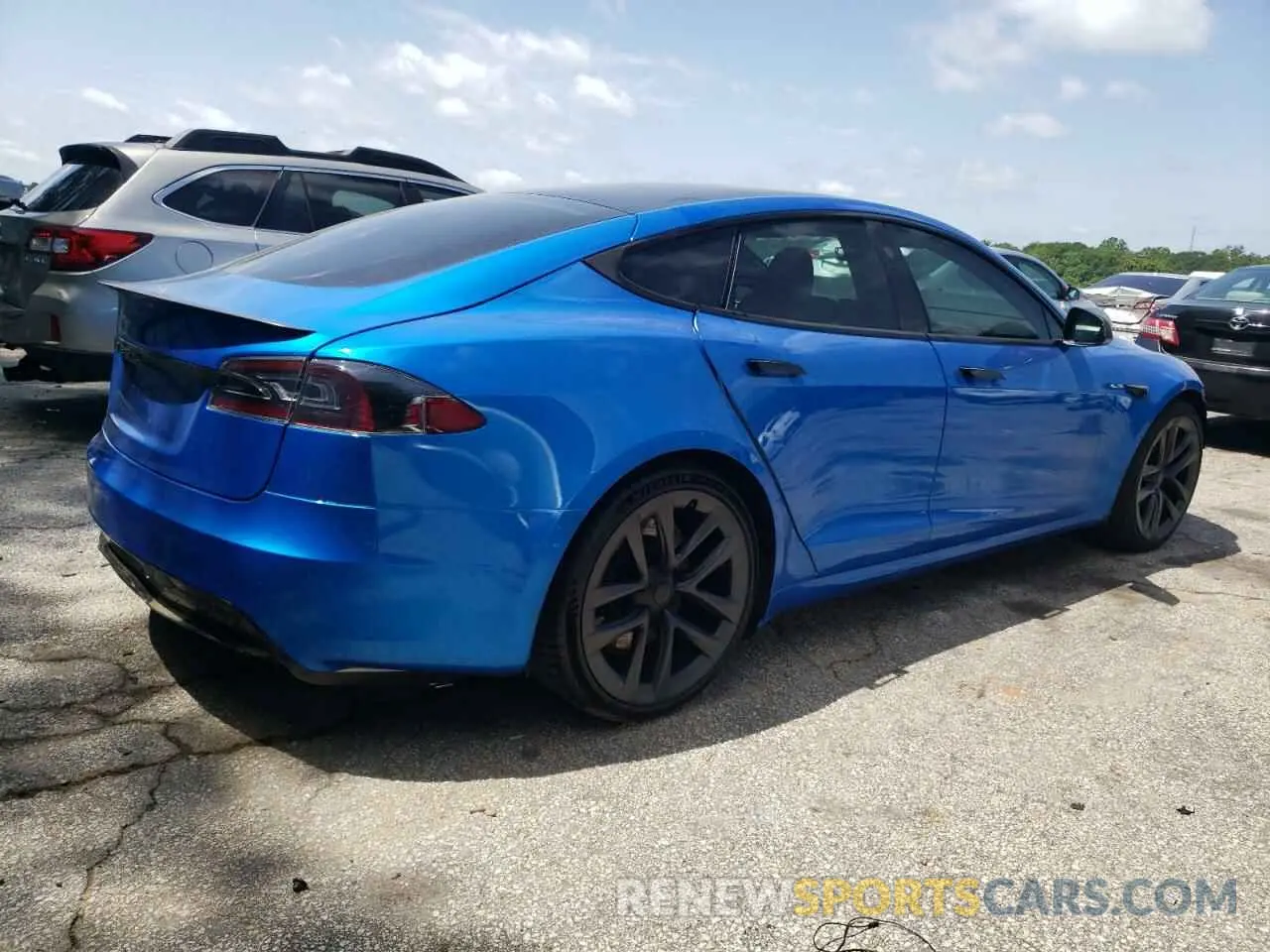 3 Photograph of a damaged car 5YJSA1E64MF438794 TESLA MODEL S 2021