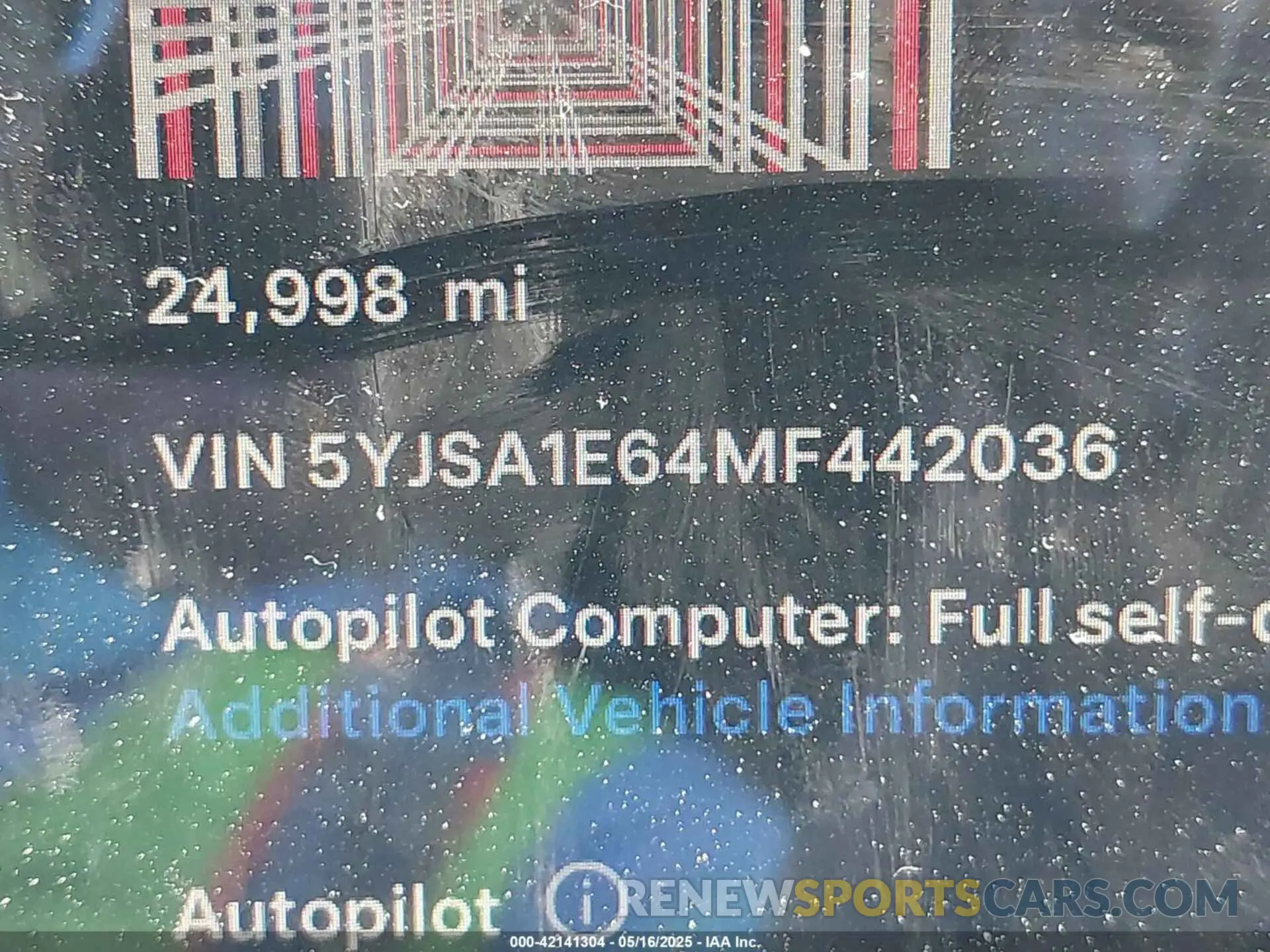 9 Photograph of a damaged car 5YJSA1E64MF442036 TESLA MODEL S 2021
