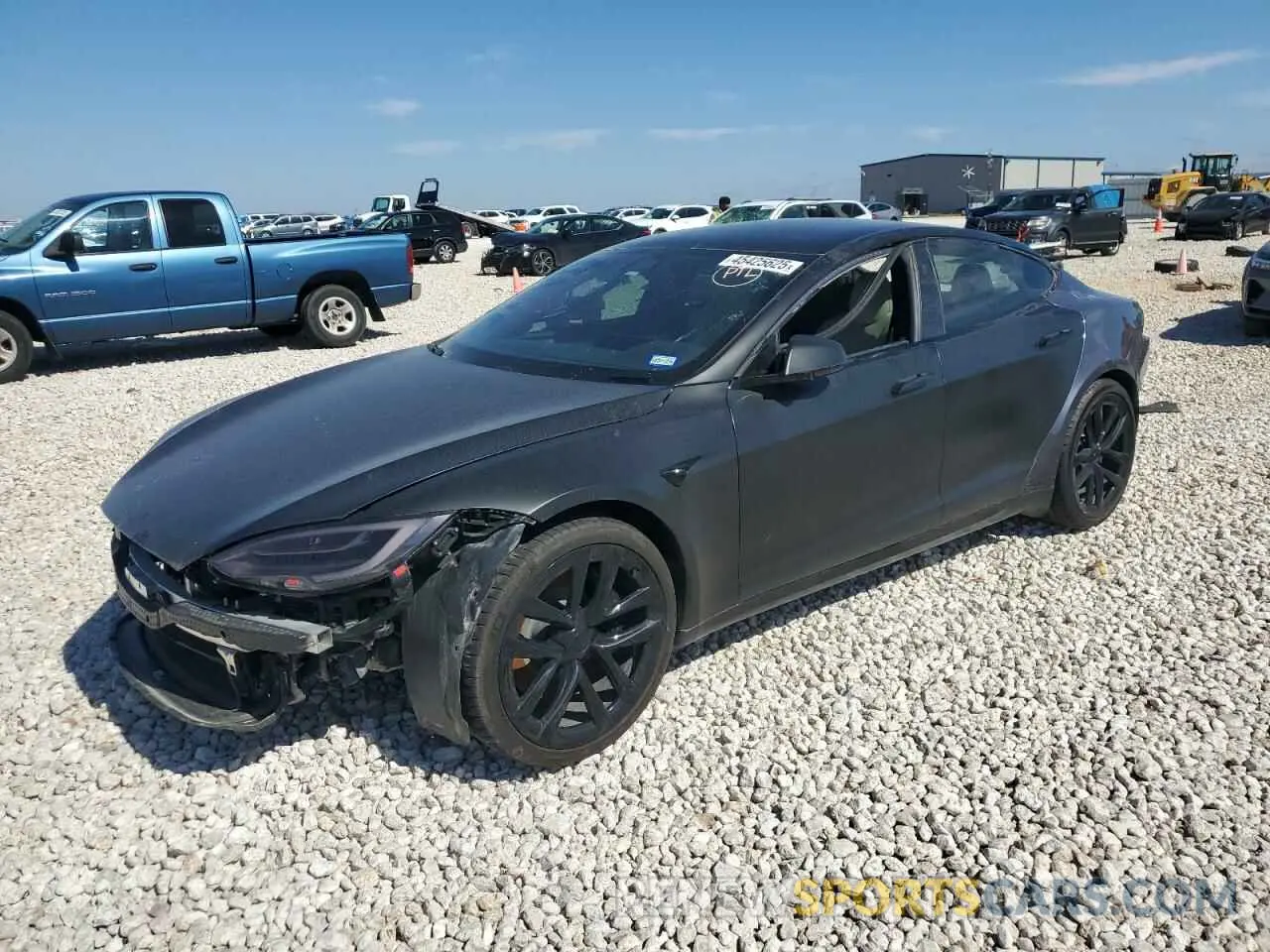 1 Photograph of a damaged car 5YJSA1E64MF451576 TESLA MODEL S 2021