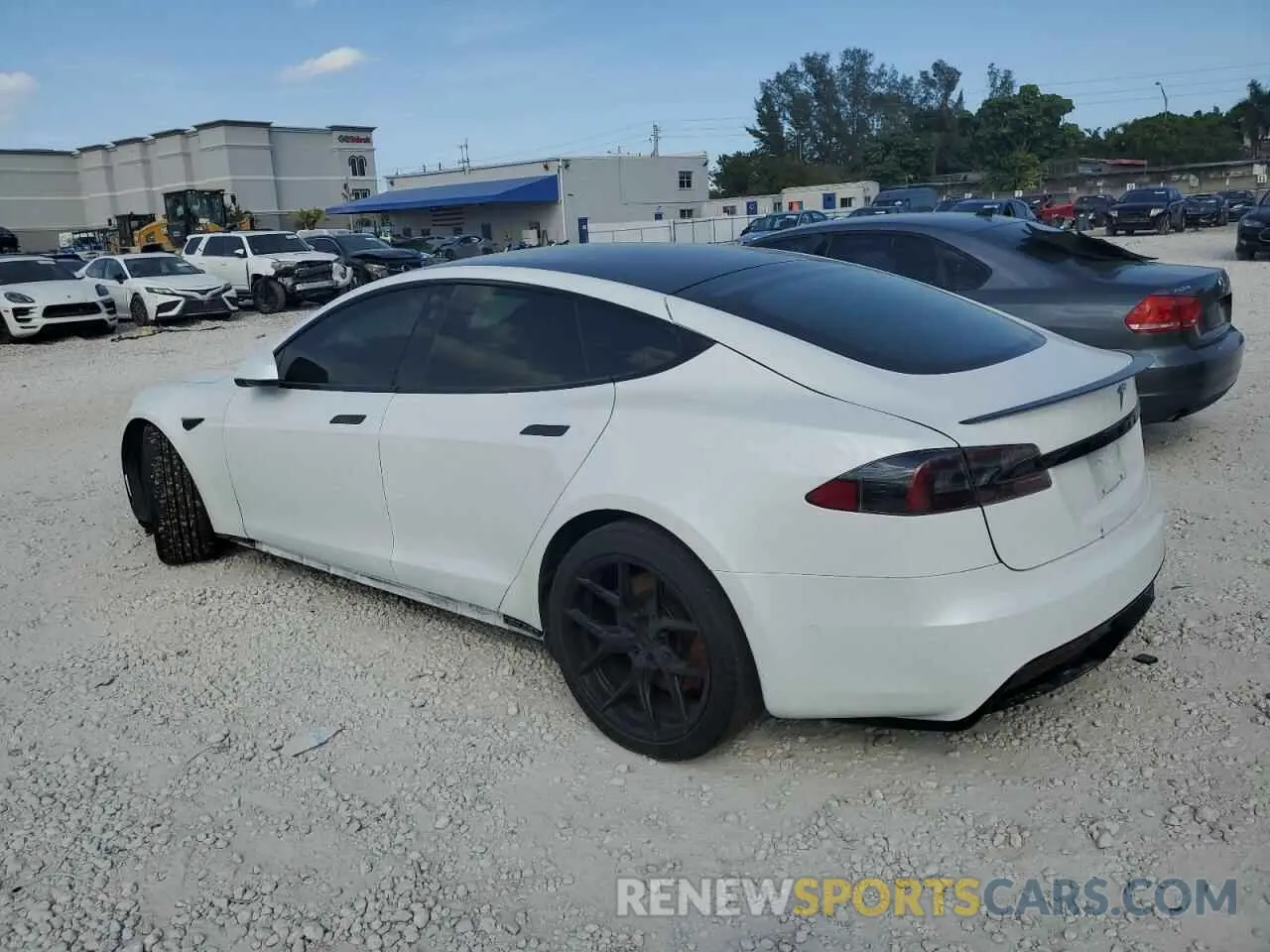 2 Photograph of a damaged car 5YJSA1E64MF451996 TESLA MODEL S 2021