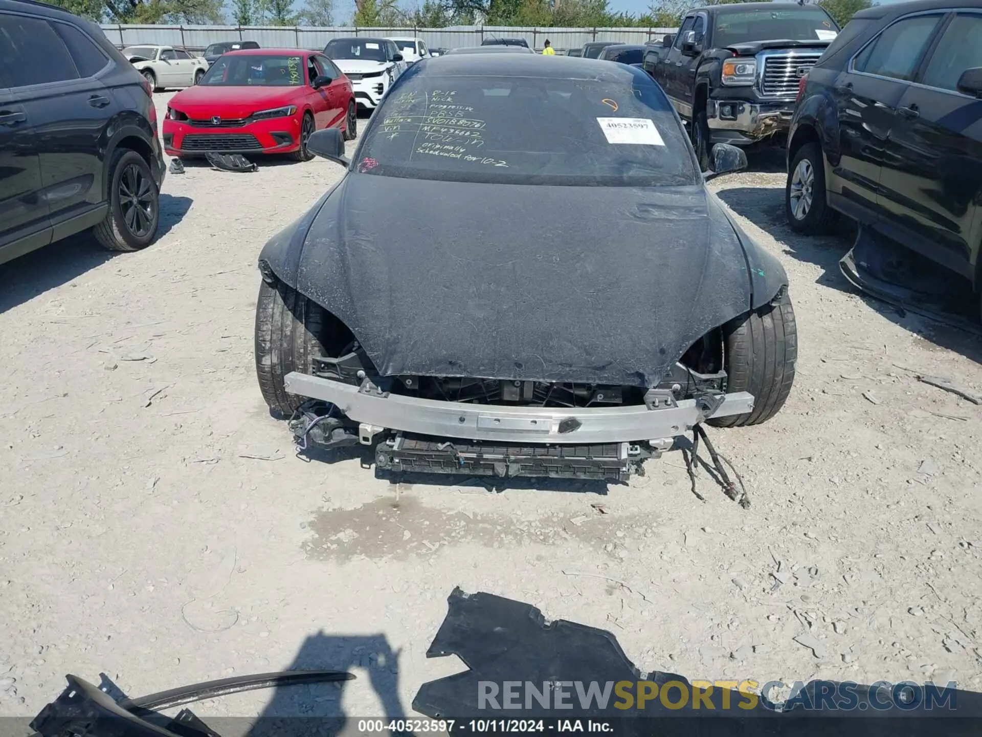 13 Photograph of a damaged car 5YJSA1E65MF435662 TESLA MODEL S 2021