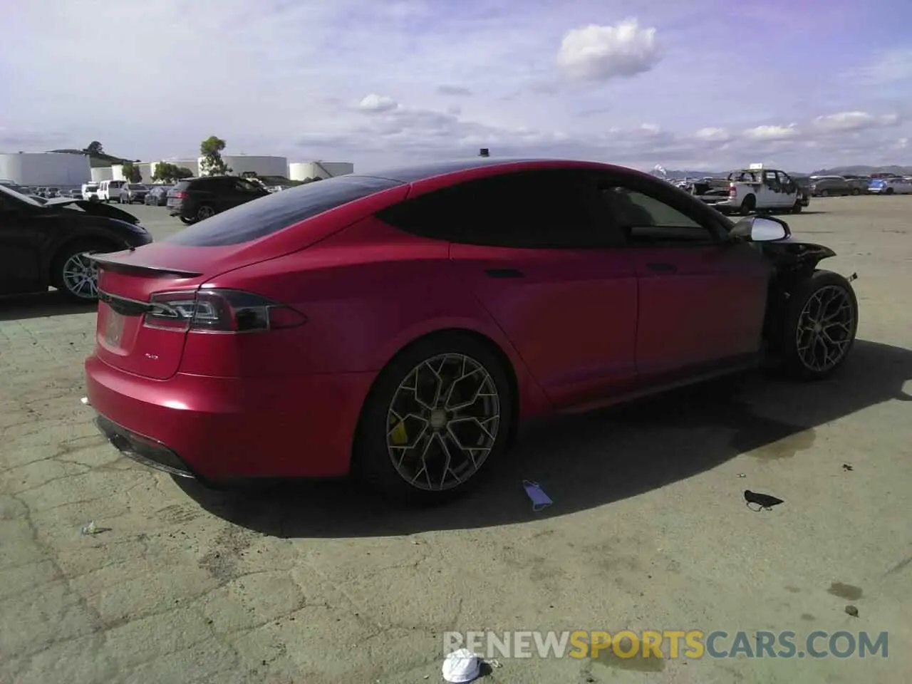 3 Photograph of a damaged car 5YJSA1E66MF436089 TESLA MODEL S 2021