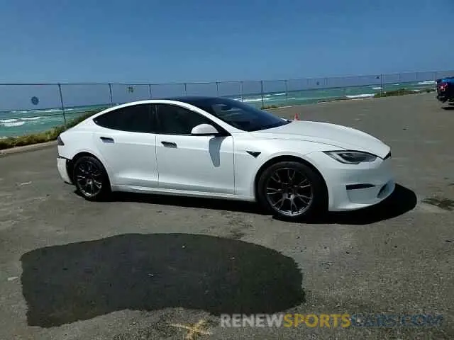 10 Photograph of a damaged car 5YJSA1E66MF453717 TESLA MODEL S 2021