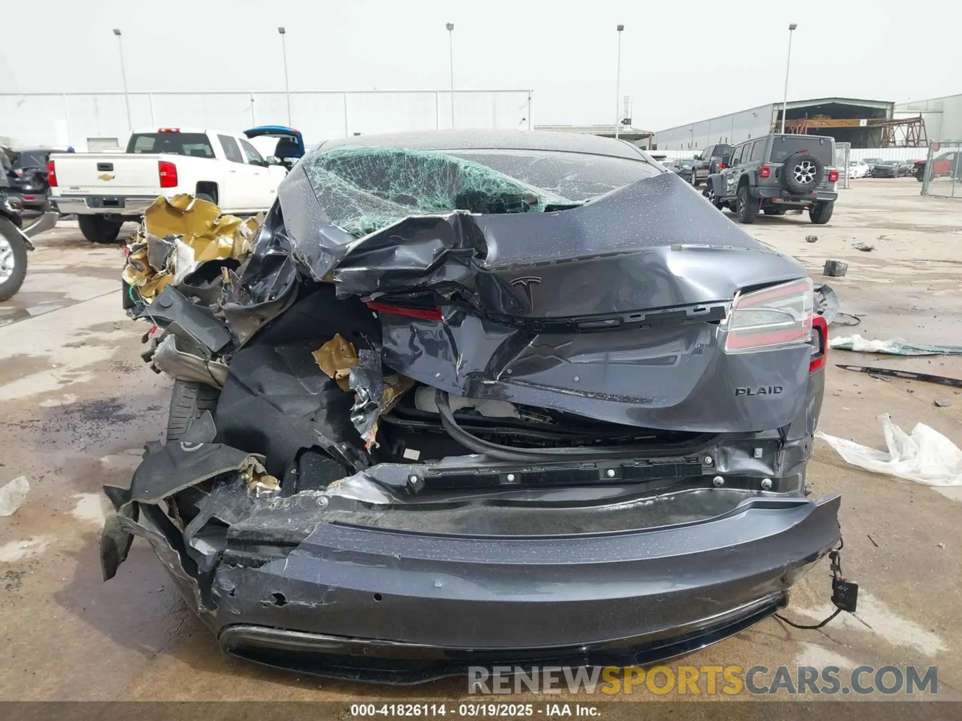 16 Photograph of a damaged car 5YJSA1E6XMF429436 TESLA MODEL S 2021
