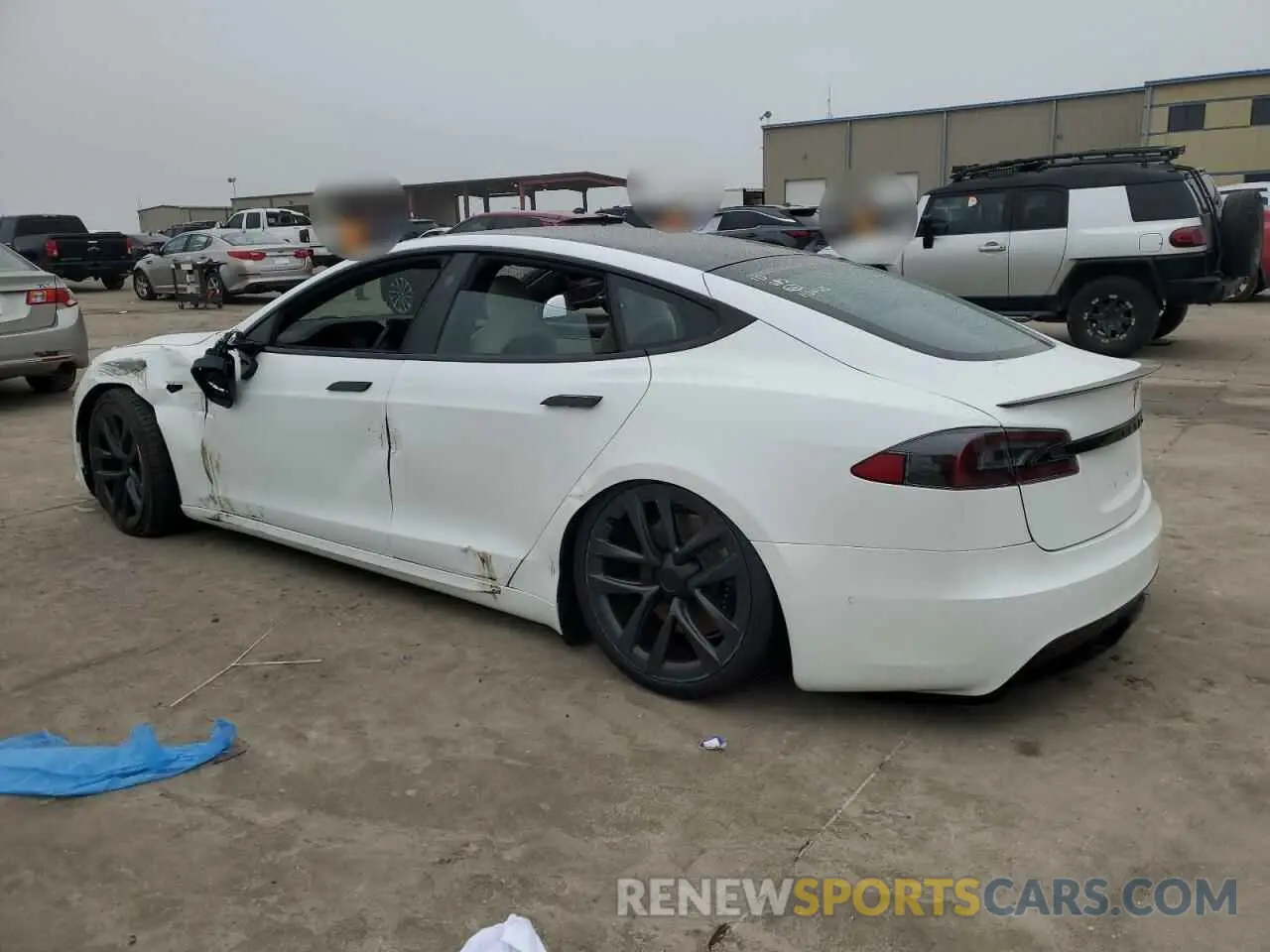 2 Photograph of a damaged car 5YJSA1E6XMF455258 TESLA MODEL S 2021