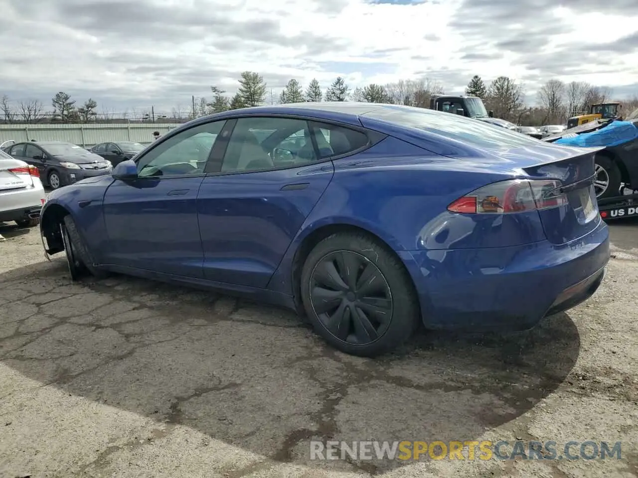 2 Photograph of a damaged car 5YJSA1E6XMF455390 TESLA MODEL S 2021