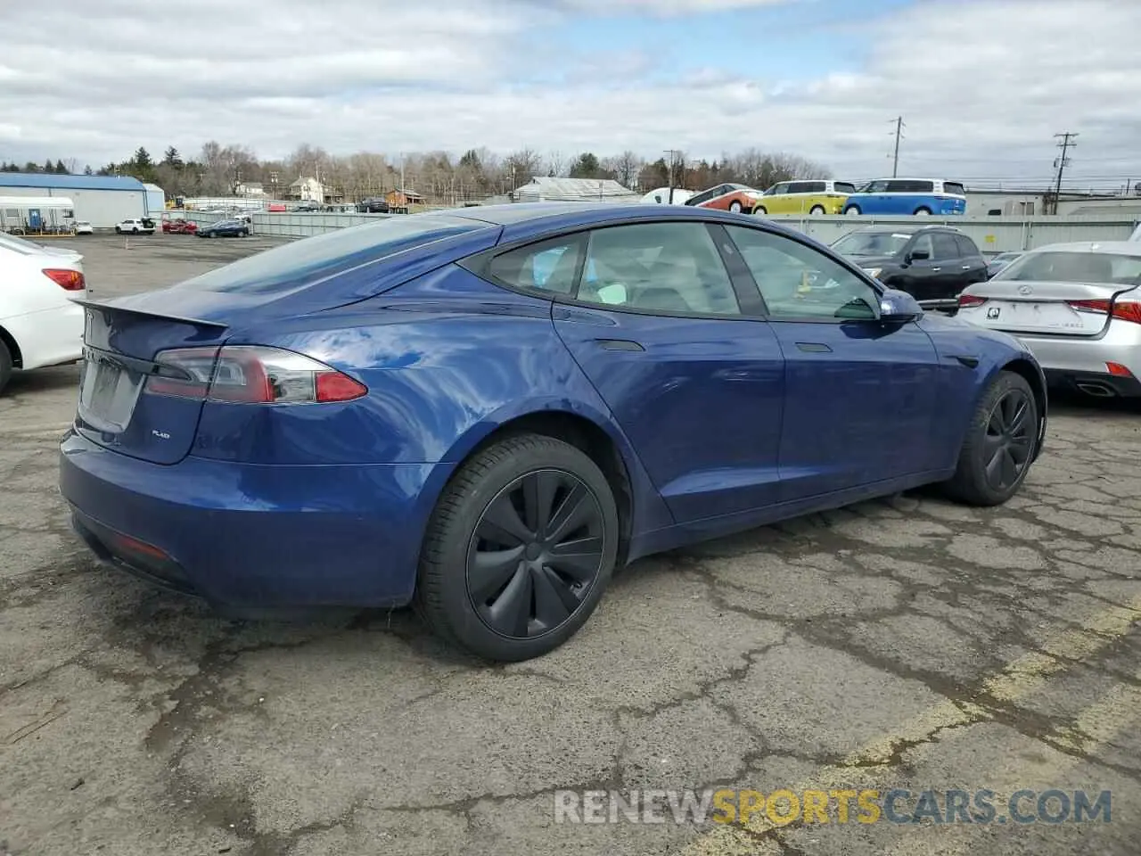 3 Photograph of a damaged car 5YJSA1E6XMF455390 TESLA MODEL S 2021