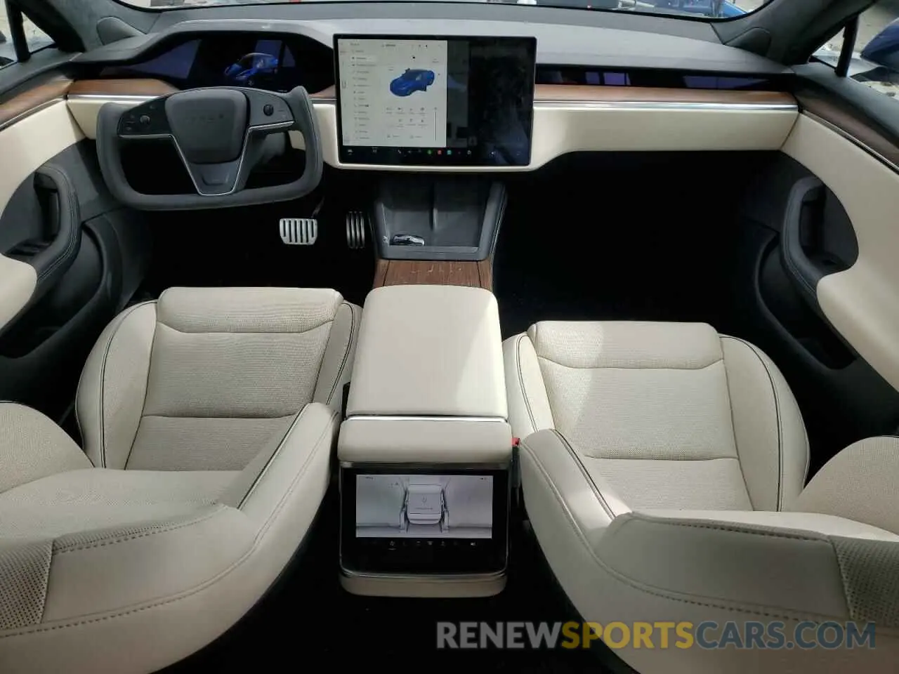 8 Photograph of a damaged car 5YJSA1E6XMF455390 TESLA MODEL S 2021
