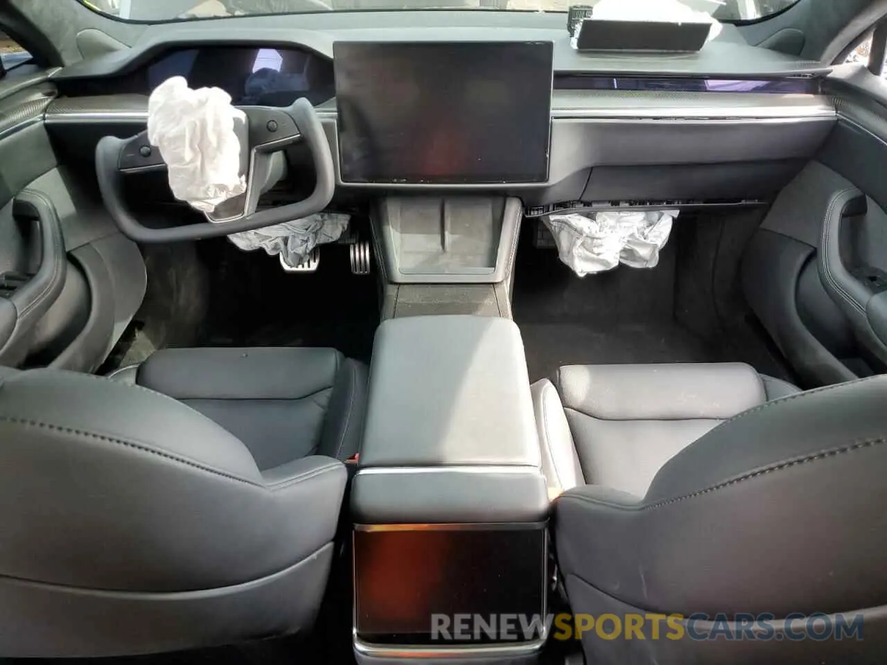 8 Photograph of a damaged car 5YJSA1E6XMF456295 TESLA MODEL S 2021