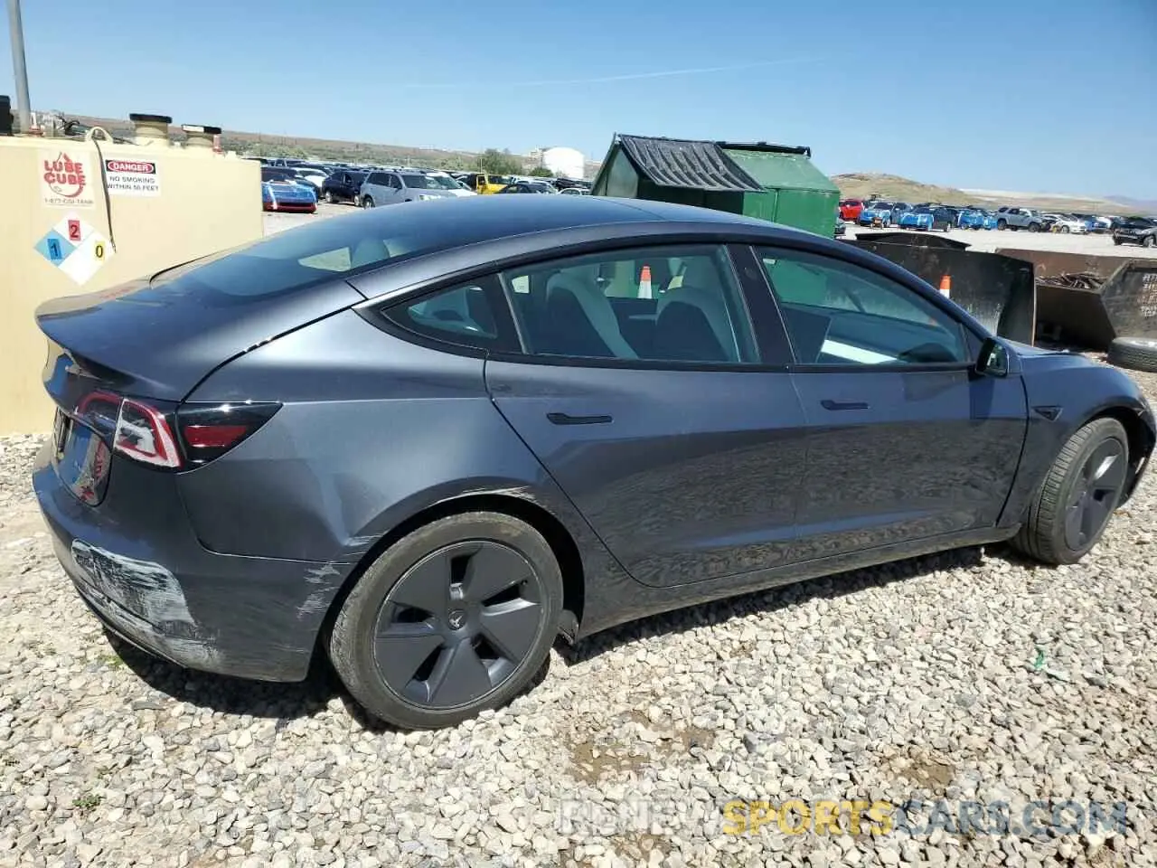 3 Photograph of a damaged car 5YJ3E1EB7NF260337 TESLA MODEL S 2022