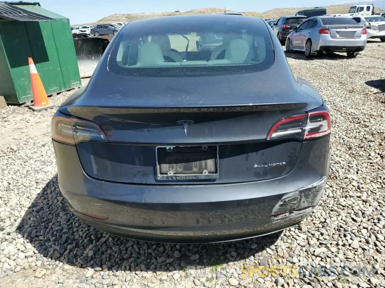 6 Photograph of a damaged car 5YJ3E1EB7NF260337 TESLA MODEL S 2022