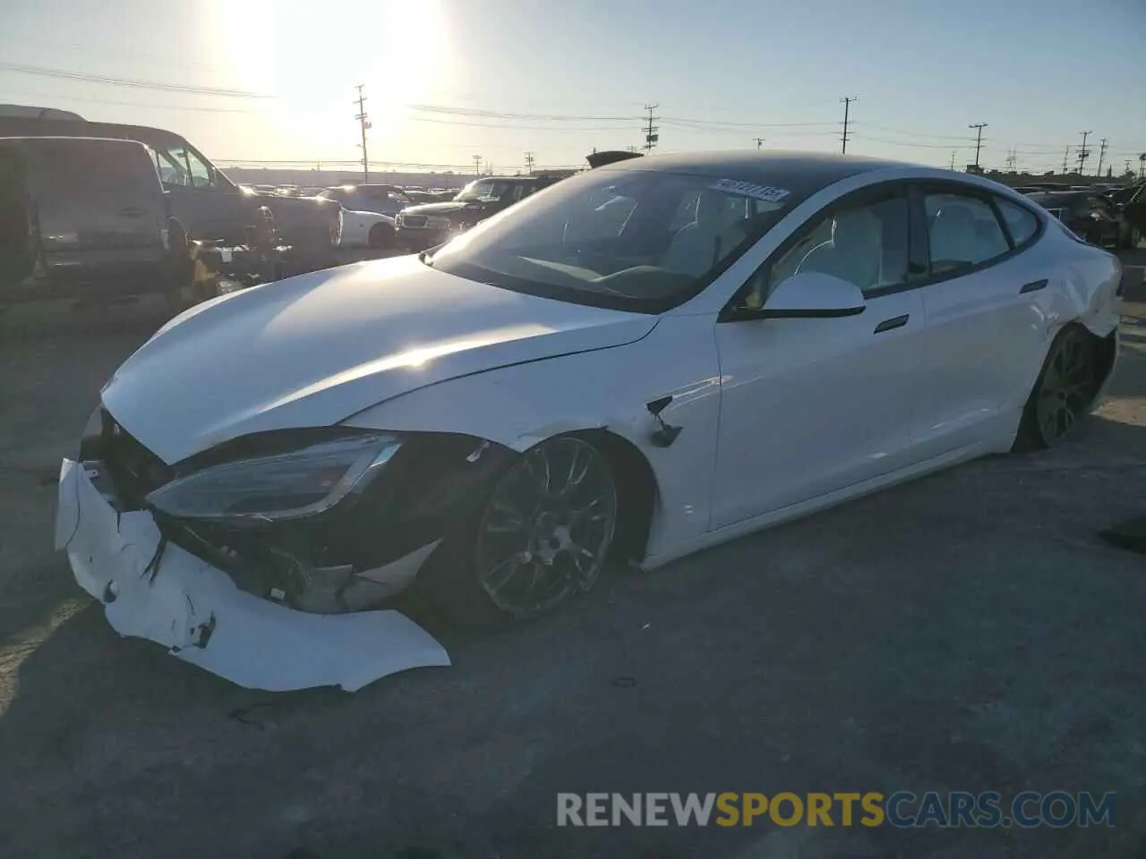 1 Photograph of a damaged car 5YJSA1E50NF467489 TESLA MODEL S 2022