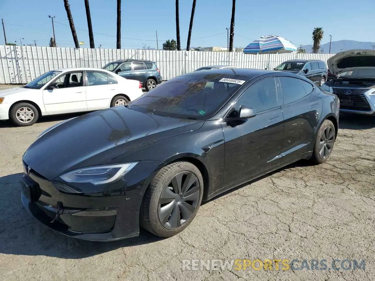 1 Photograph of a damaged car 5YJSA1E50NF470067 TESLA MODEL S 2022