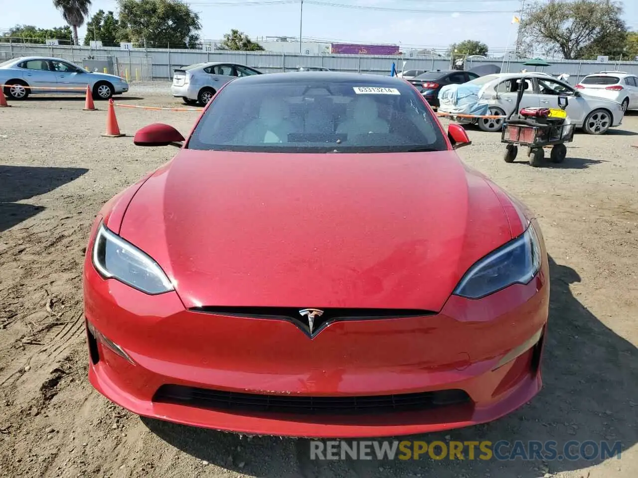 5 Photograph of a damaged car 5YJSA1E50NF475429 TESLA MODEL S 2022