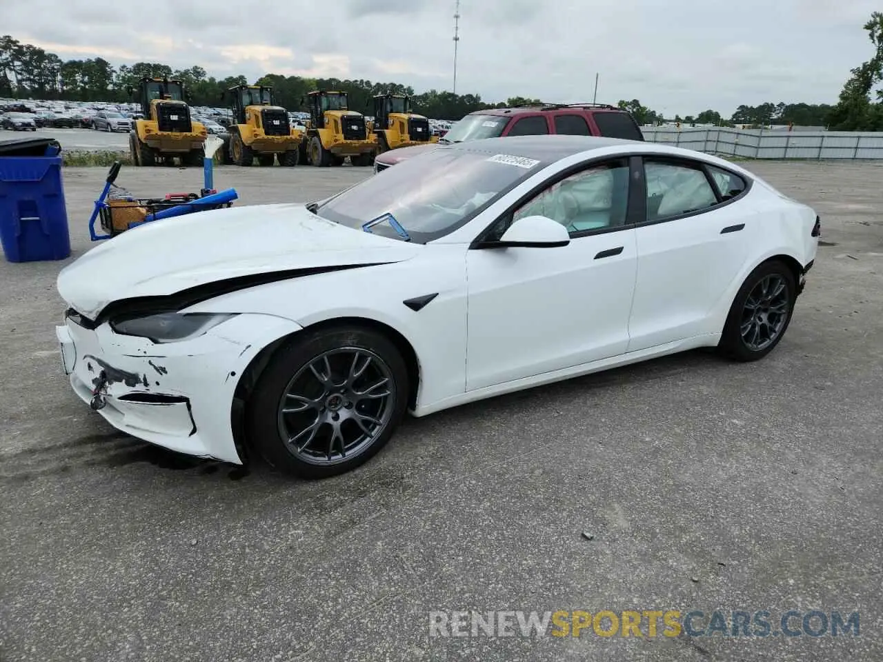 1 Photograph of a damaged car 5YJSA1E50NF476127 TESLA MODEL S 2022