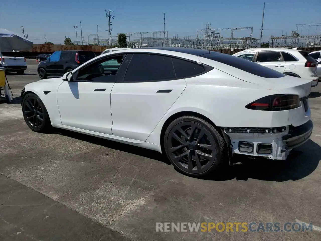 2 Photograph of a damaged car 5YJSA1E50NF491677 TESLA MODEL S 2022