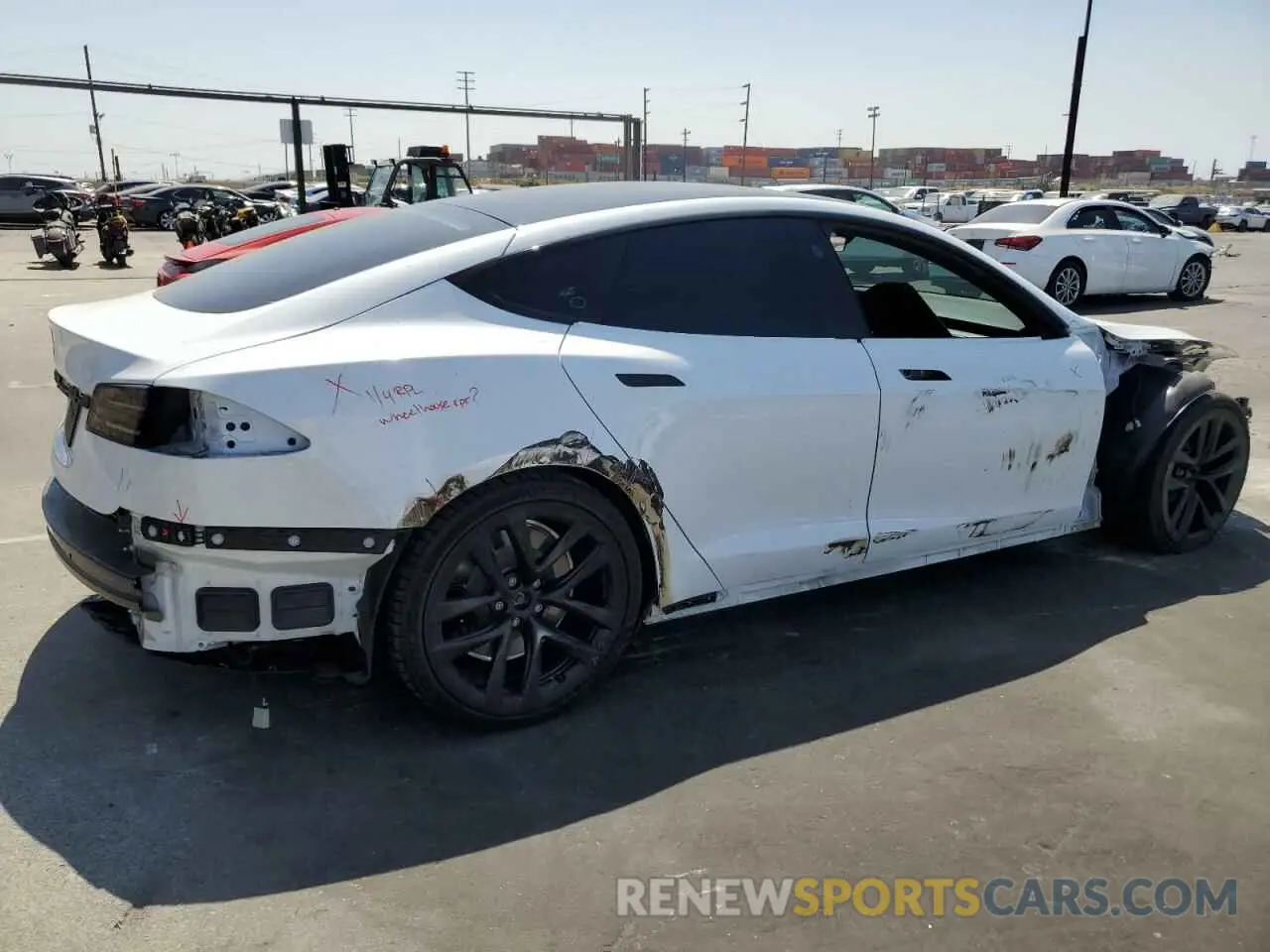 3 Photograph of a damaged car 5YJSA1E50NF491677 TESLA MODEL S 2022