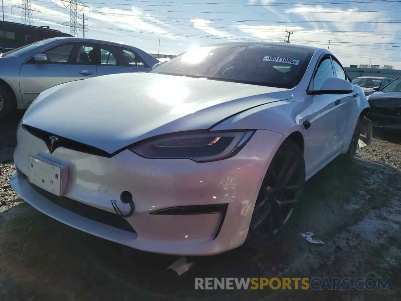 1 Photograph of a damaged car 5YJSA1E51NF470627 TESLA MODEL S 2022