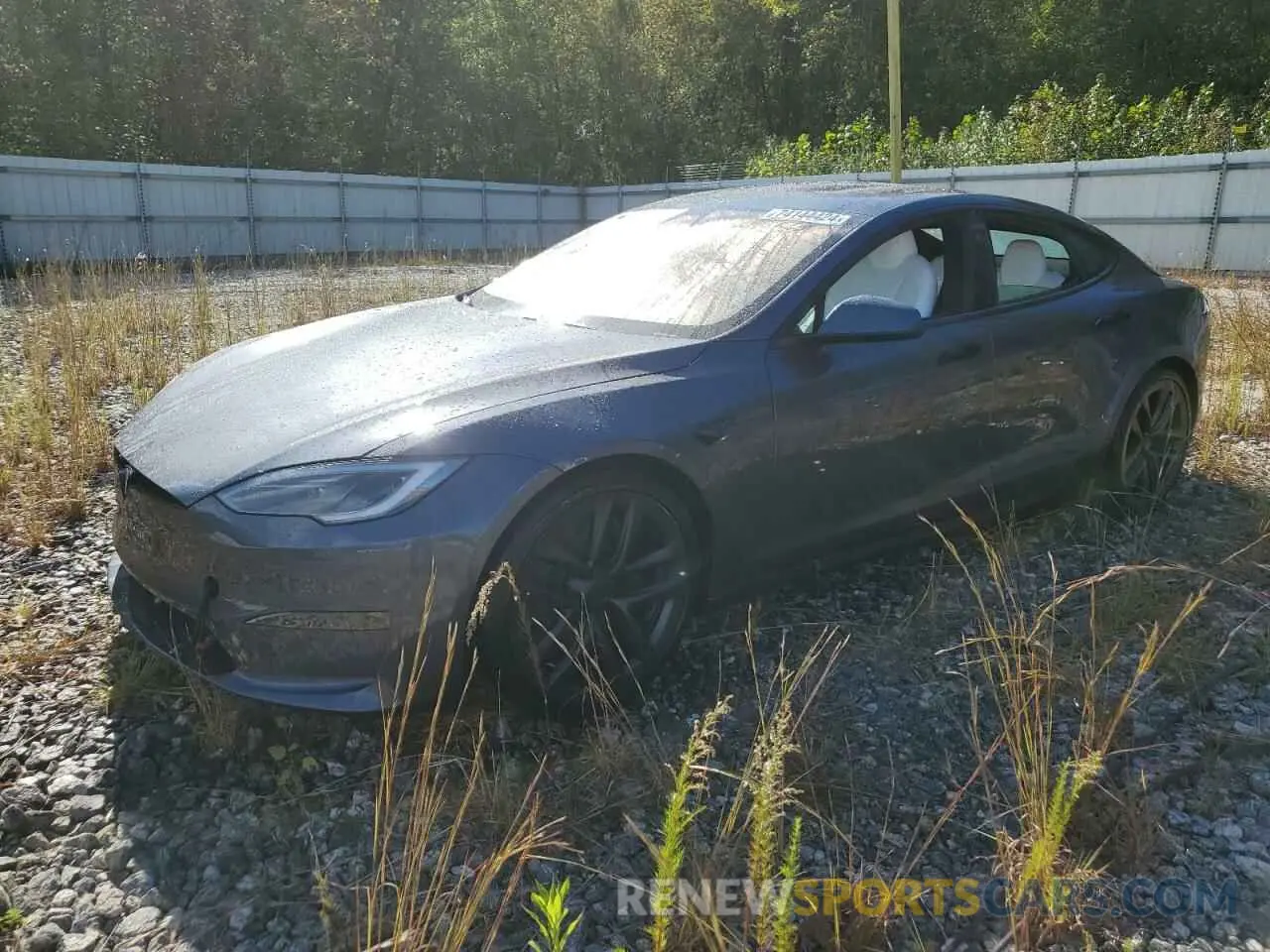 1 Photograph of a damaged car 5YJSA1E51NF488545 TESLA MODEL S 2022