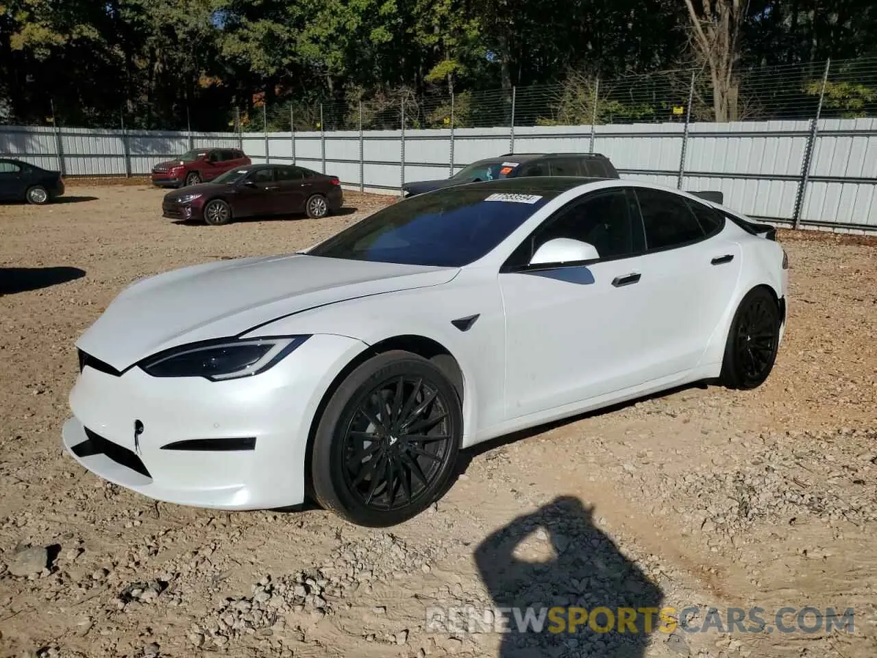 1 Photograph of a damaged car 5YJSA1E51NF489212 TESLA MODEL S 2022