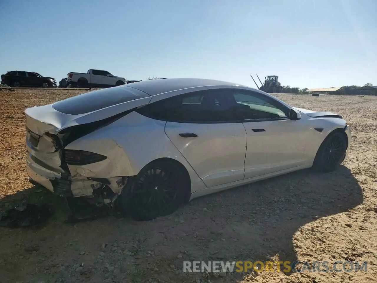 3 Photograph of a damaged car 5YJSA1E51NF489212 TESLA MODEL S 2022