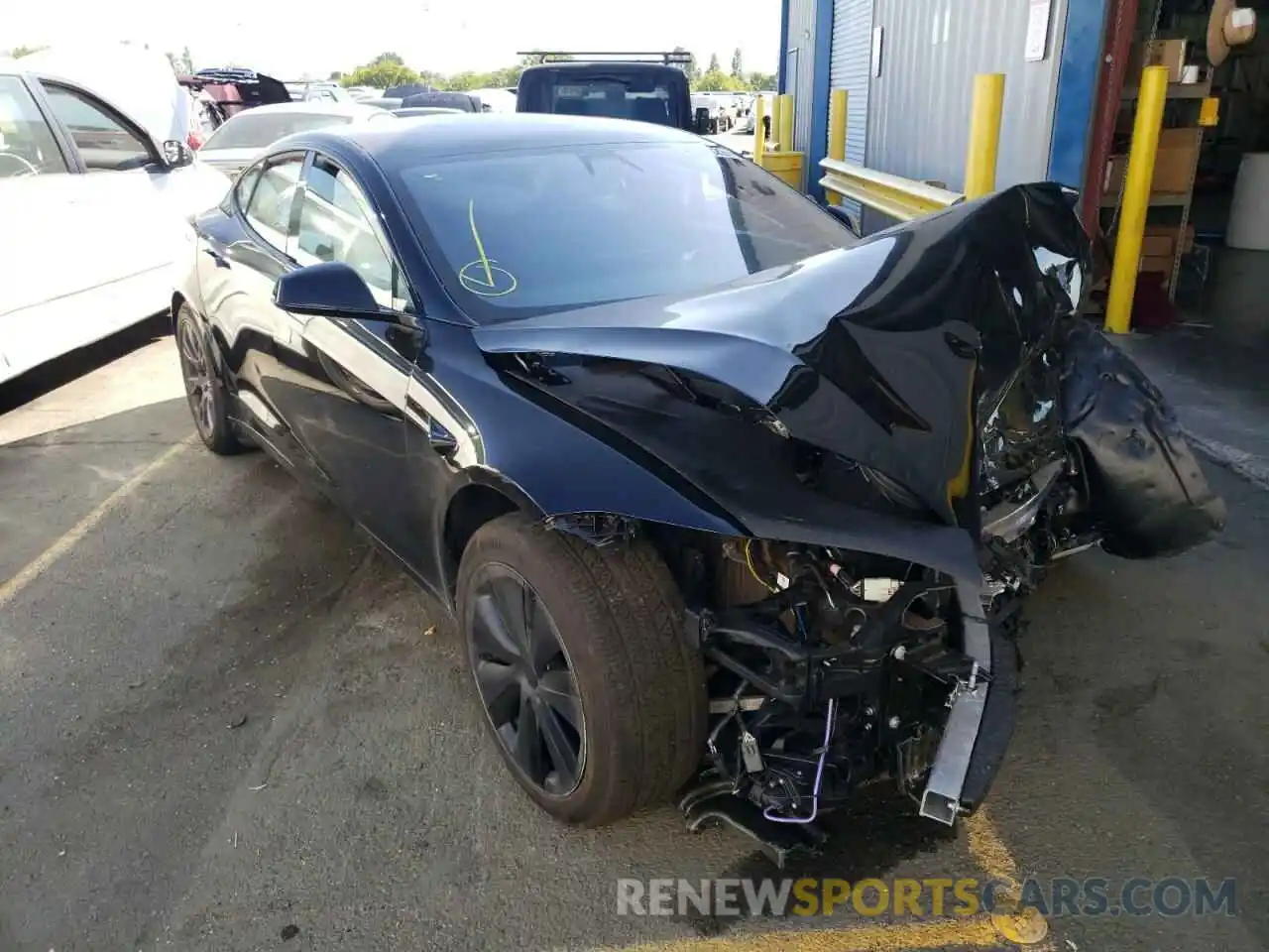 1 Photograph of a damaged car 5YJSA1E52NF463511 TESLA MODEL S 2022