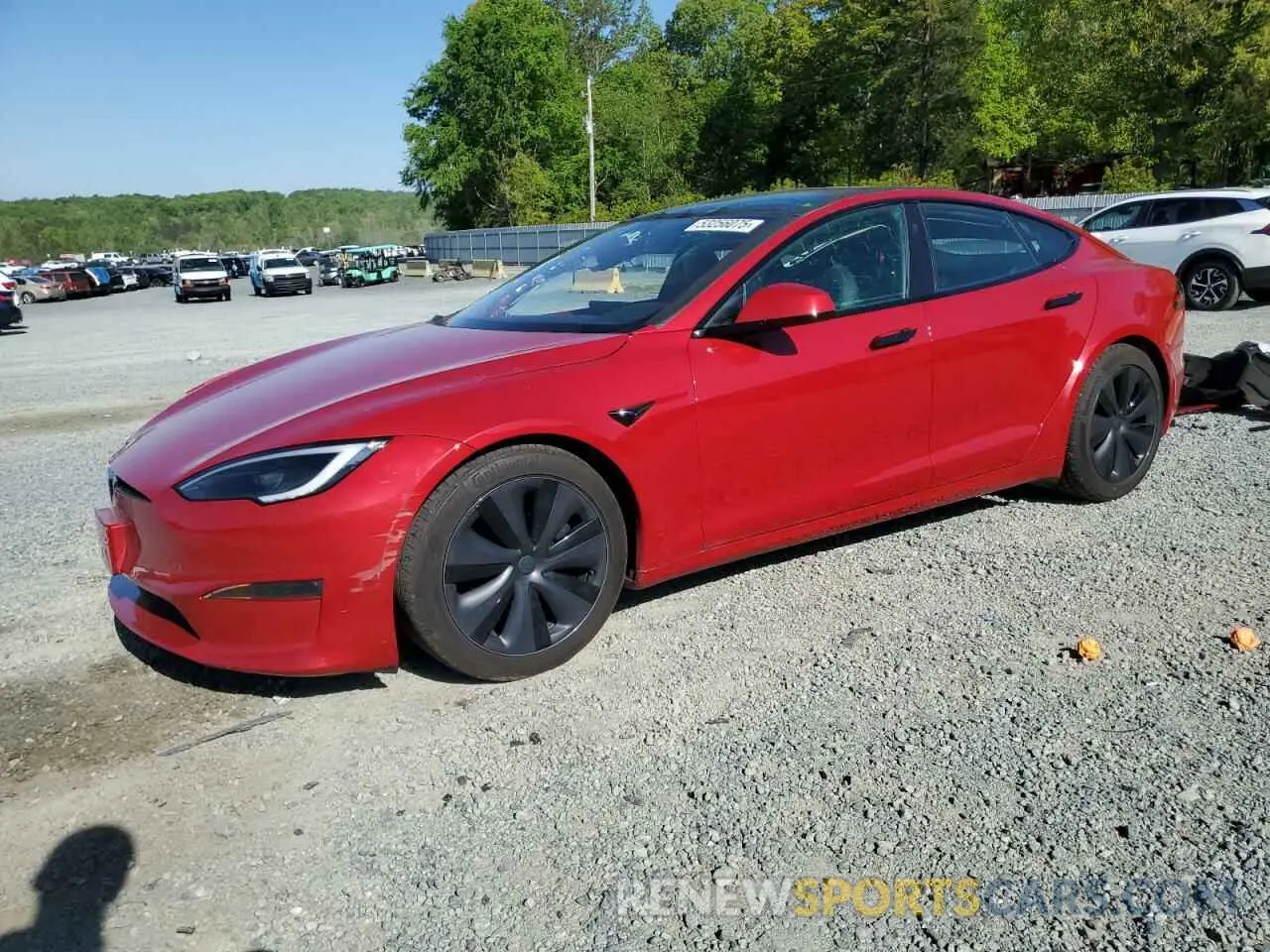 1 Photograph of a damaged car 5YJSA1E52NF493799 TESLA MODEL S 2022