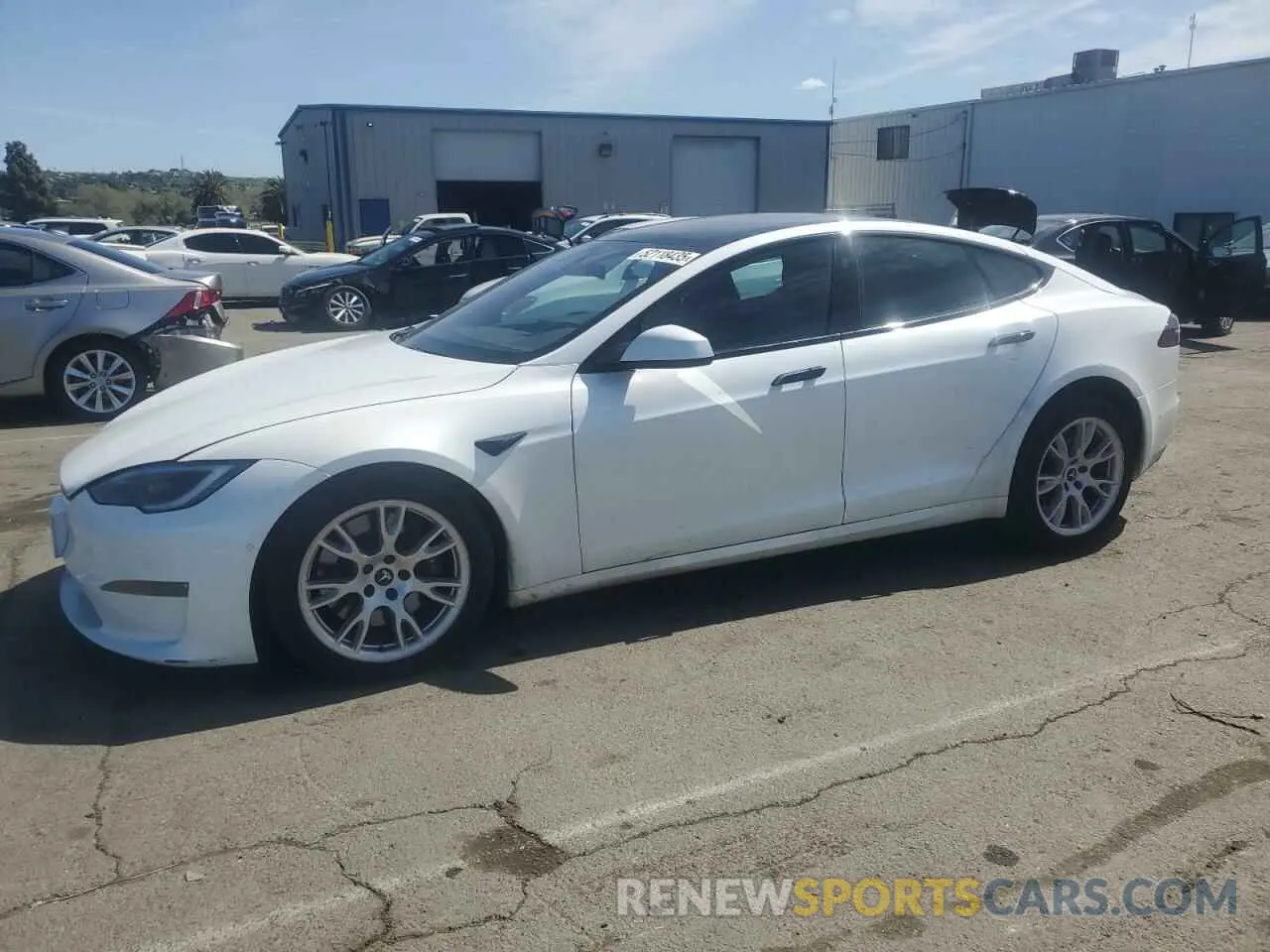 1 Photograph of a damaged car 5YJSA1E53NF474095 TESLA MODEL S 2022