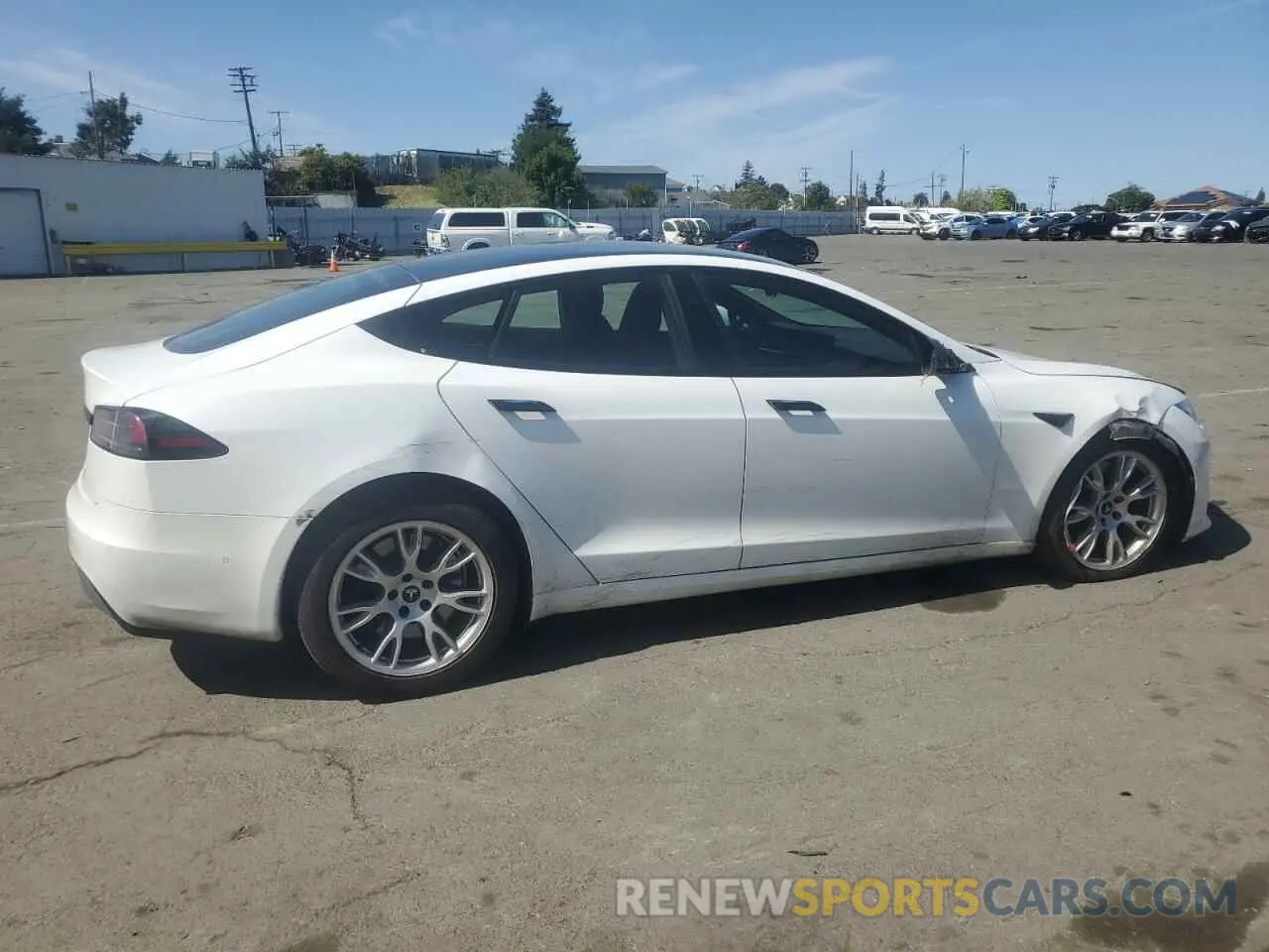 3 Photograph of a damaged car 5YJSA1E53NF474095 TESLA MODEL S 2022