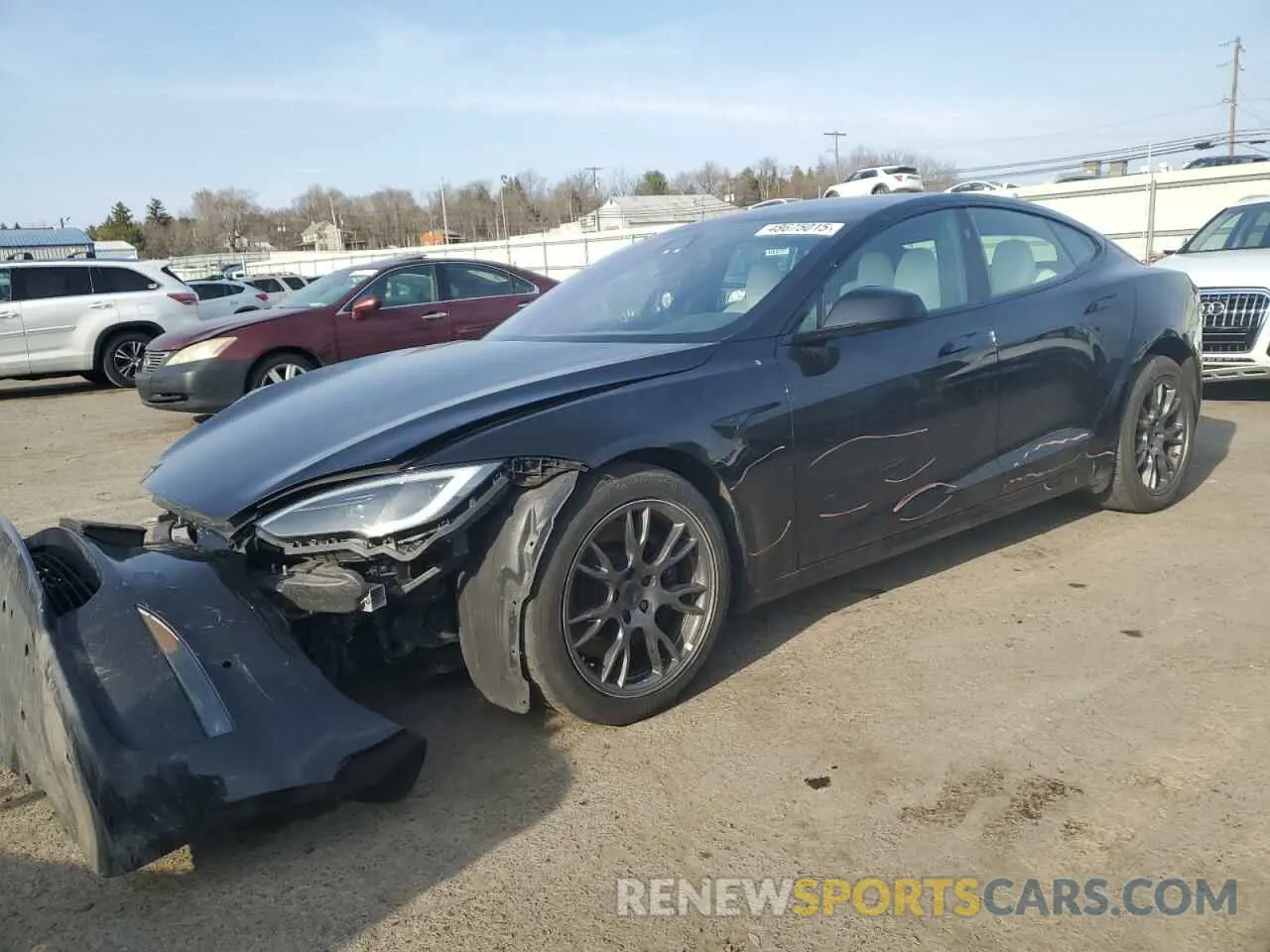 1 Photograph of a damaged car 5YJSA1E53NF478857 TESLA MODEL S 2022