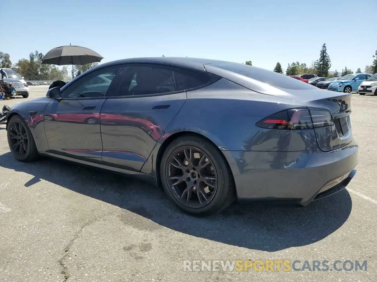 2 Photograph of a damaged car 5YJSA1E53NF491494 TESLA MODEL S 2022