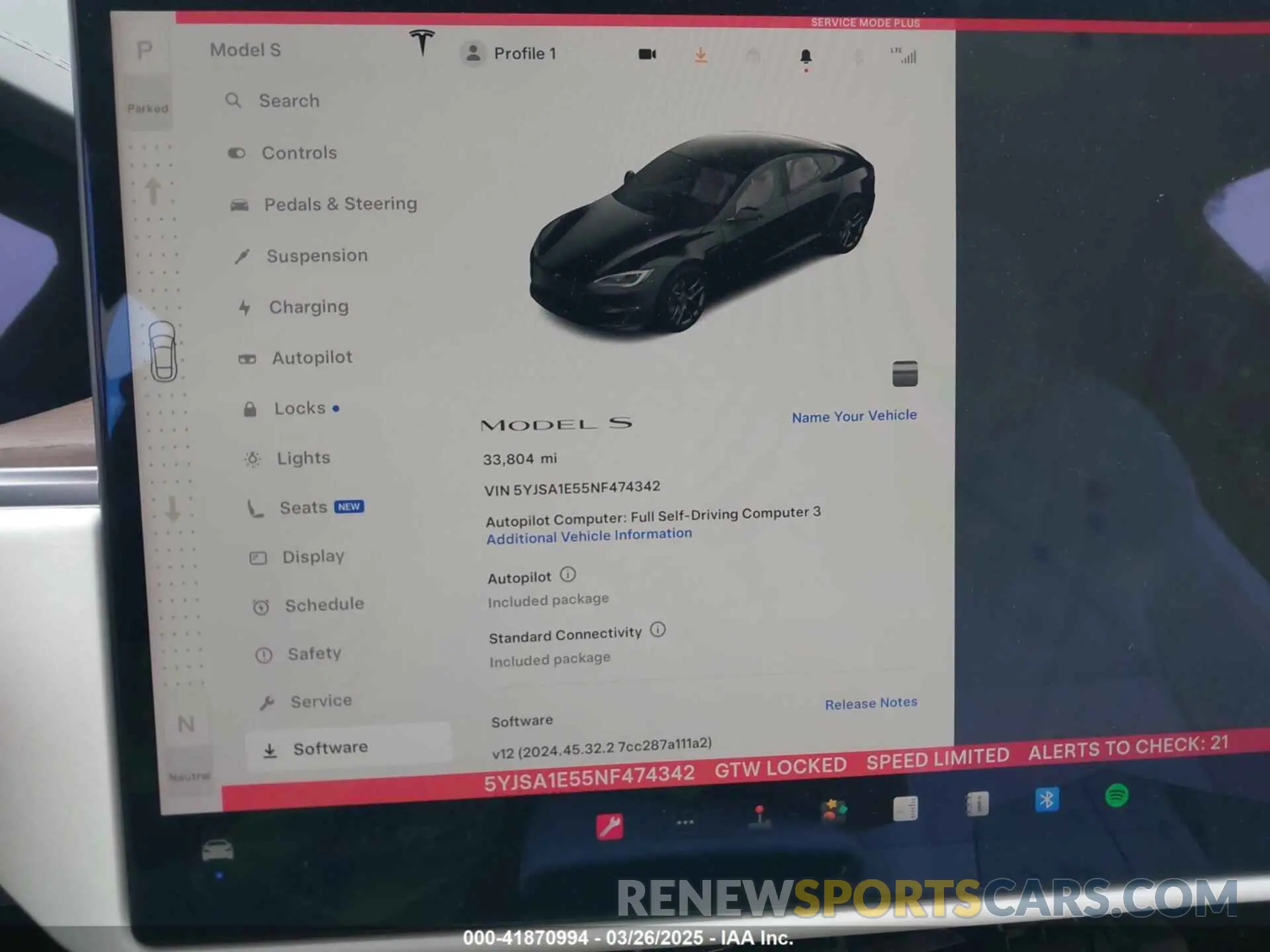 18 Photograph of a damaged car 5YJSA1E55NF474342 TESLA MODEL S 2022