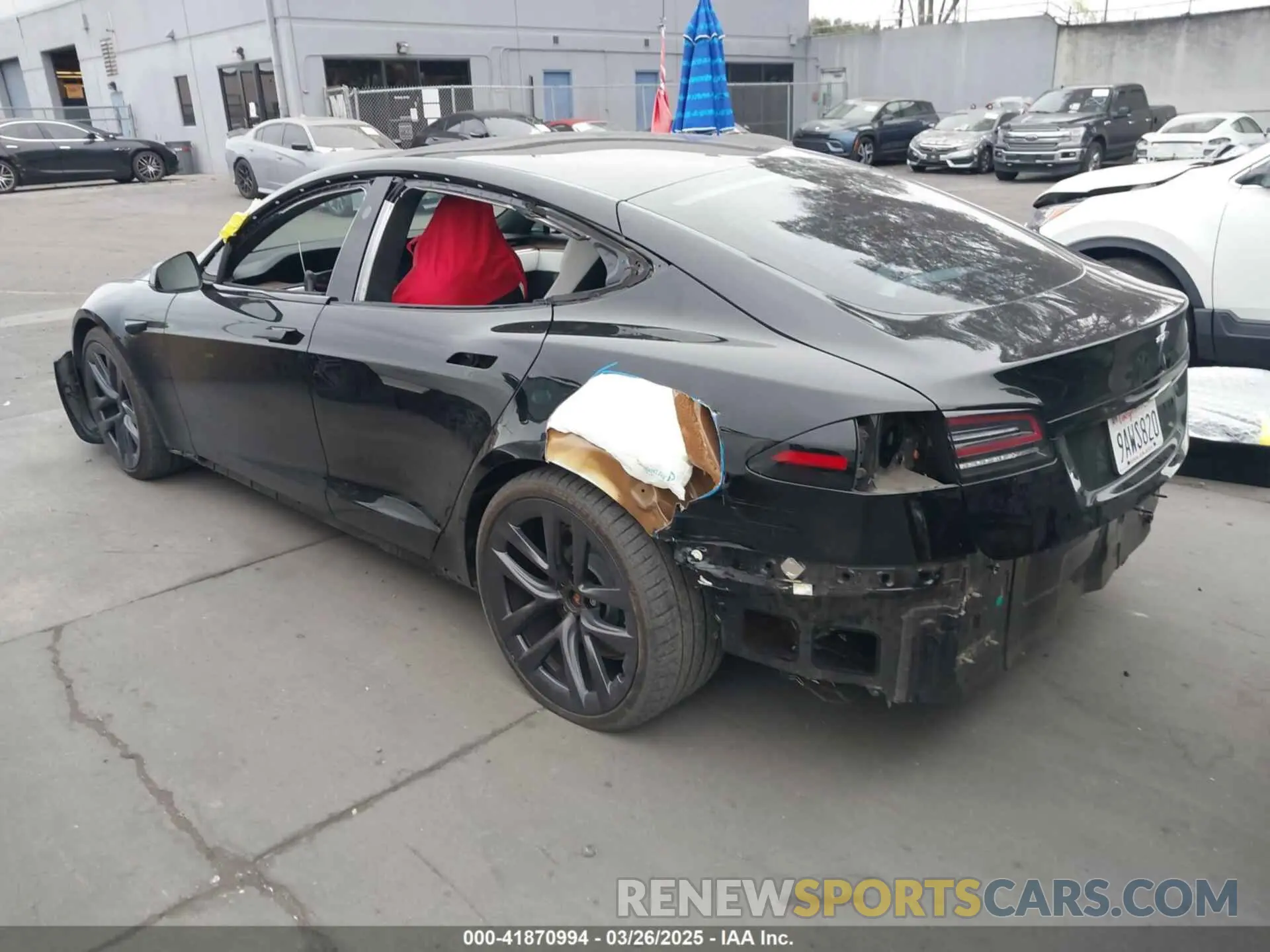 3 Photograph of a damaged car 5YJSA1E55NF474342 TESLA MODEL S 2022