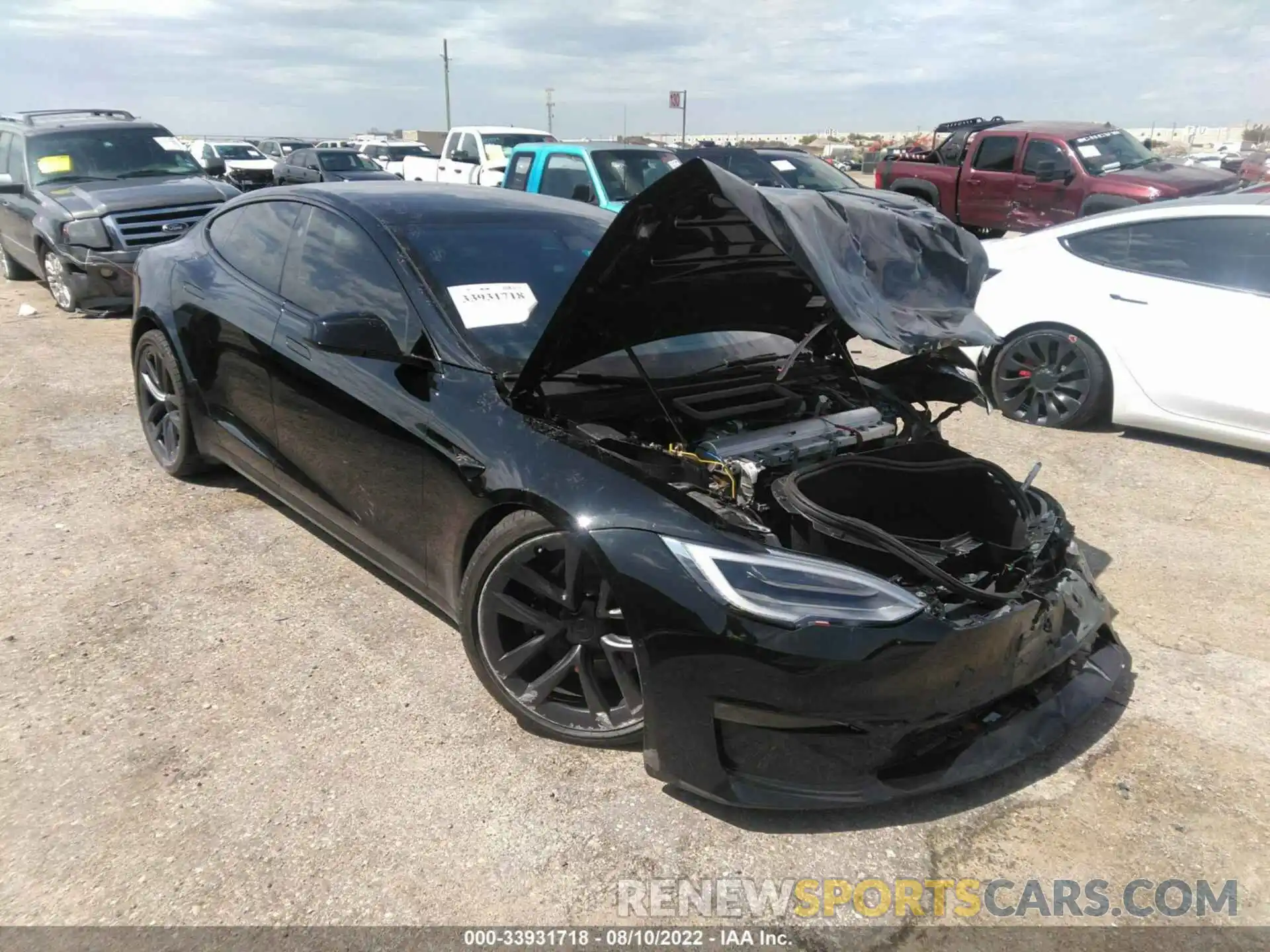 1 Photograph of a damaged car 5YJSA1E56NF461356 TESLA MODEL S 2022