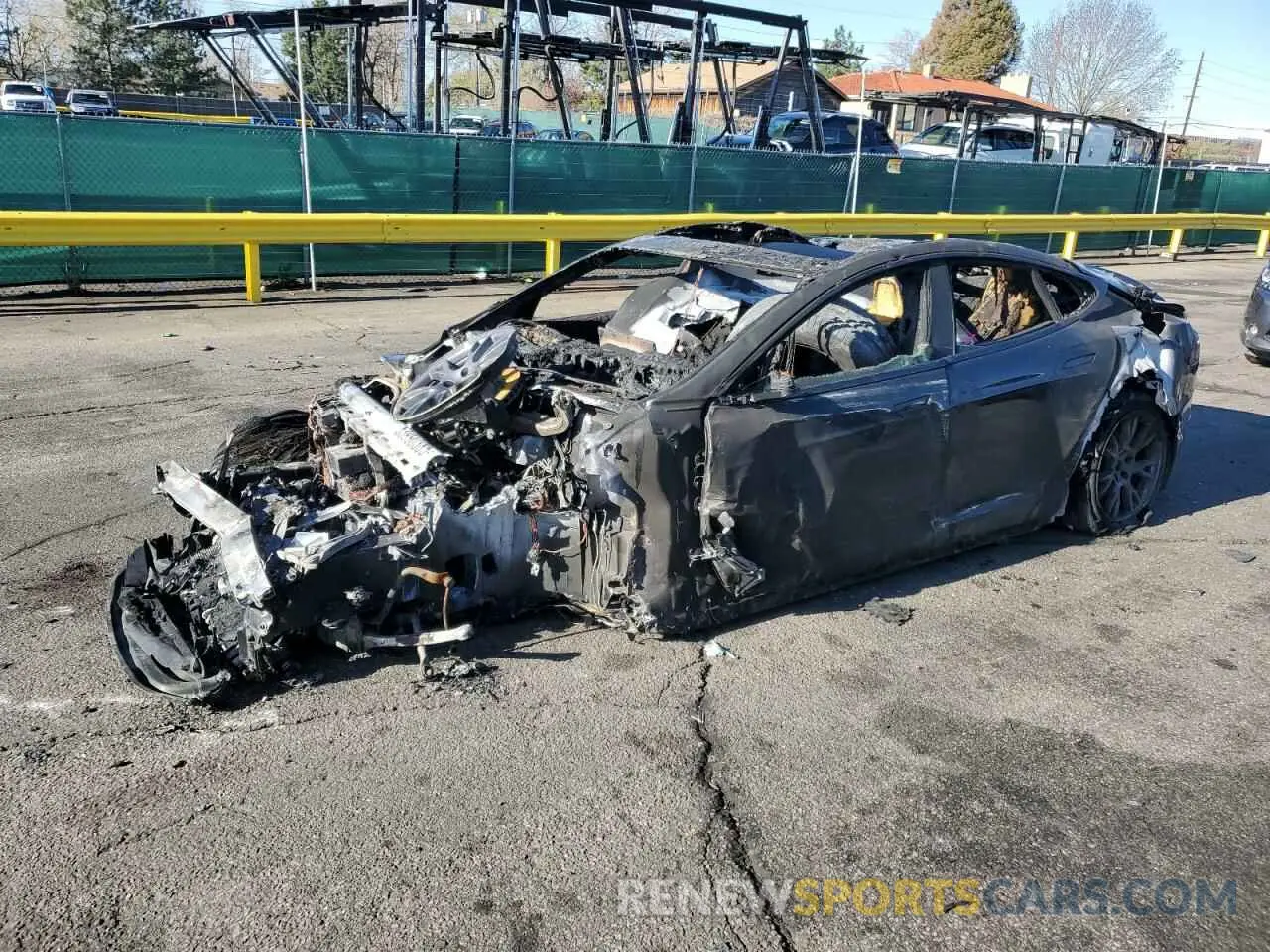 1 Photograph of a damaged car 5YJSA1E56NF464984 TESLA MODEL S 2022